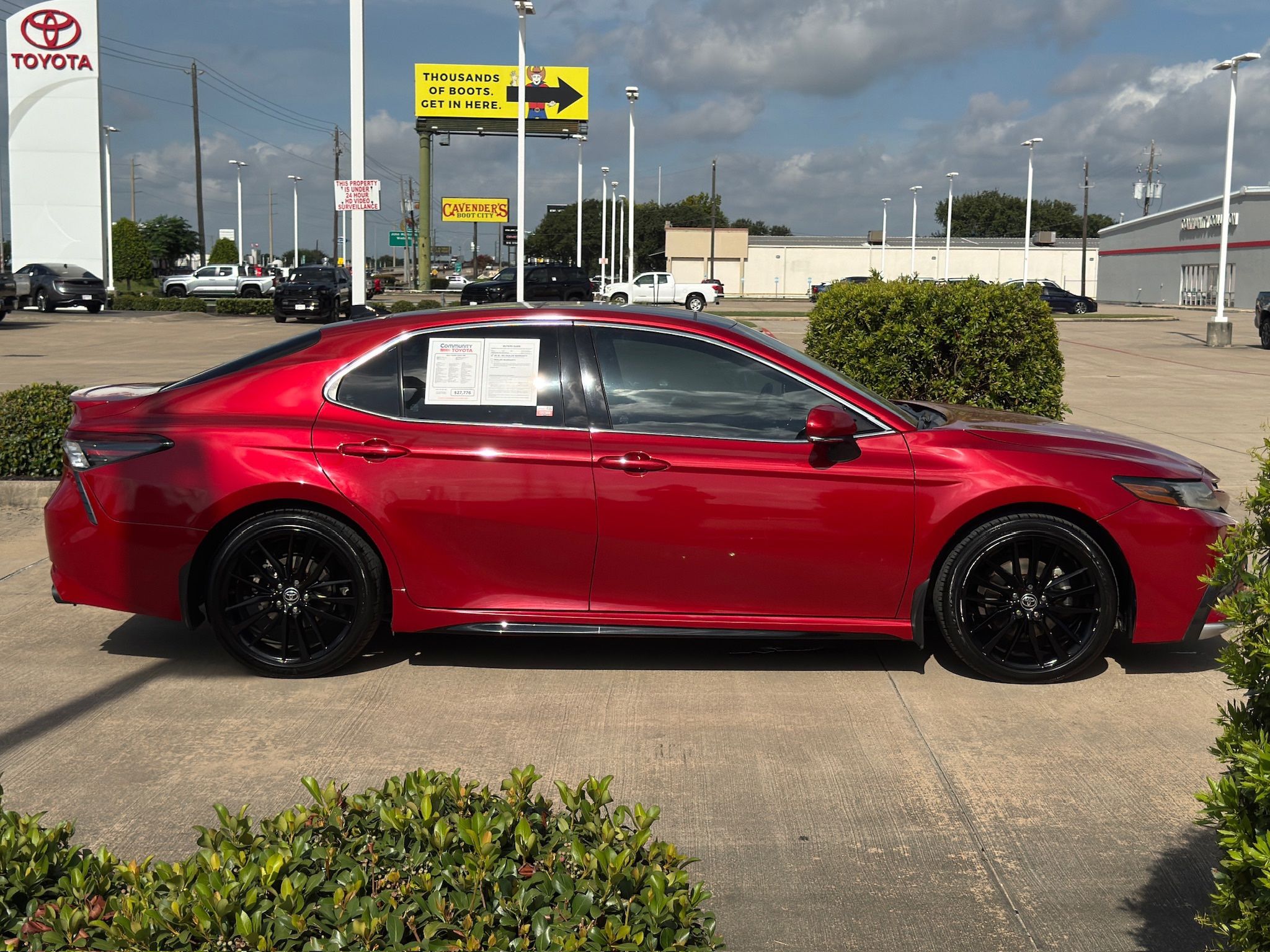 2022 Toyota Camry XSE Red at DeMontrond Gulf Freeway