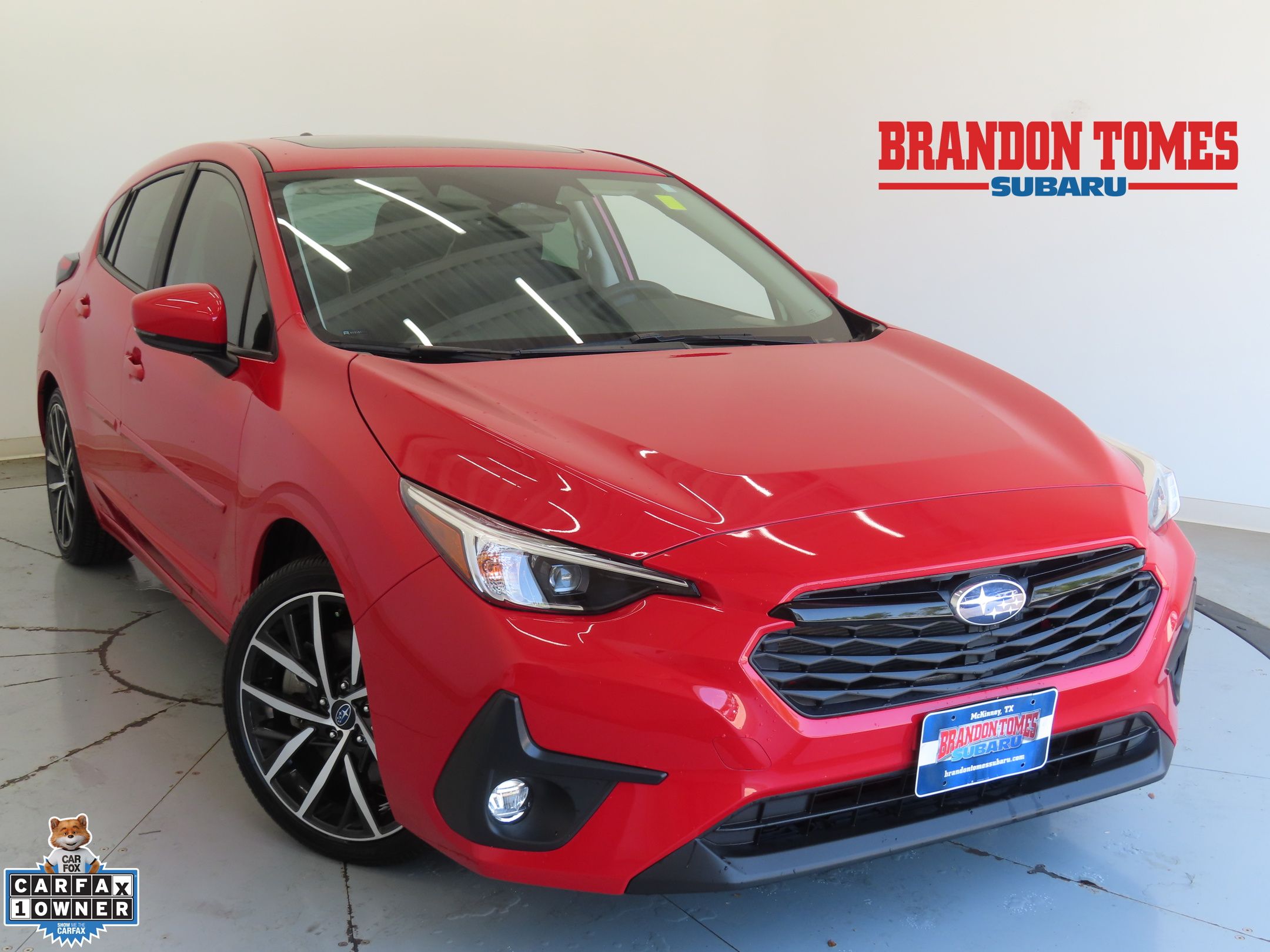 Pure Red 2025 Subaru Impreza Wagon All-Wheel Drive Continuously Variable Transmission
