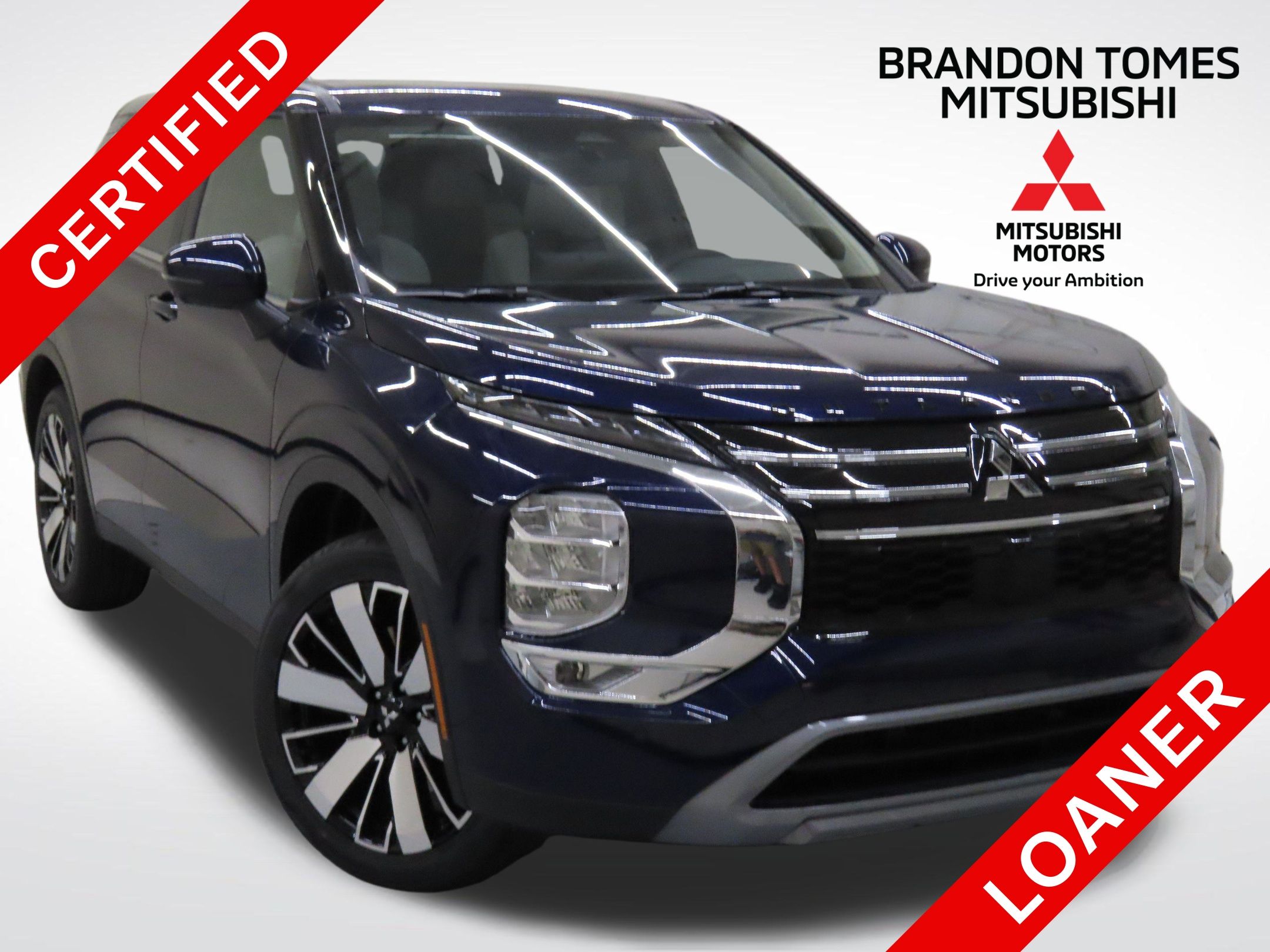 Blue 2025 Mitsubishi Outlander SUV / Crossover Front-Wheel Drive Continuously Variable Transmission