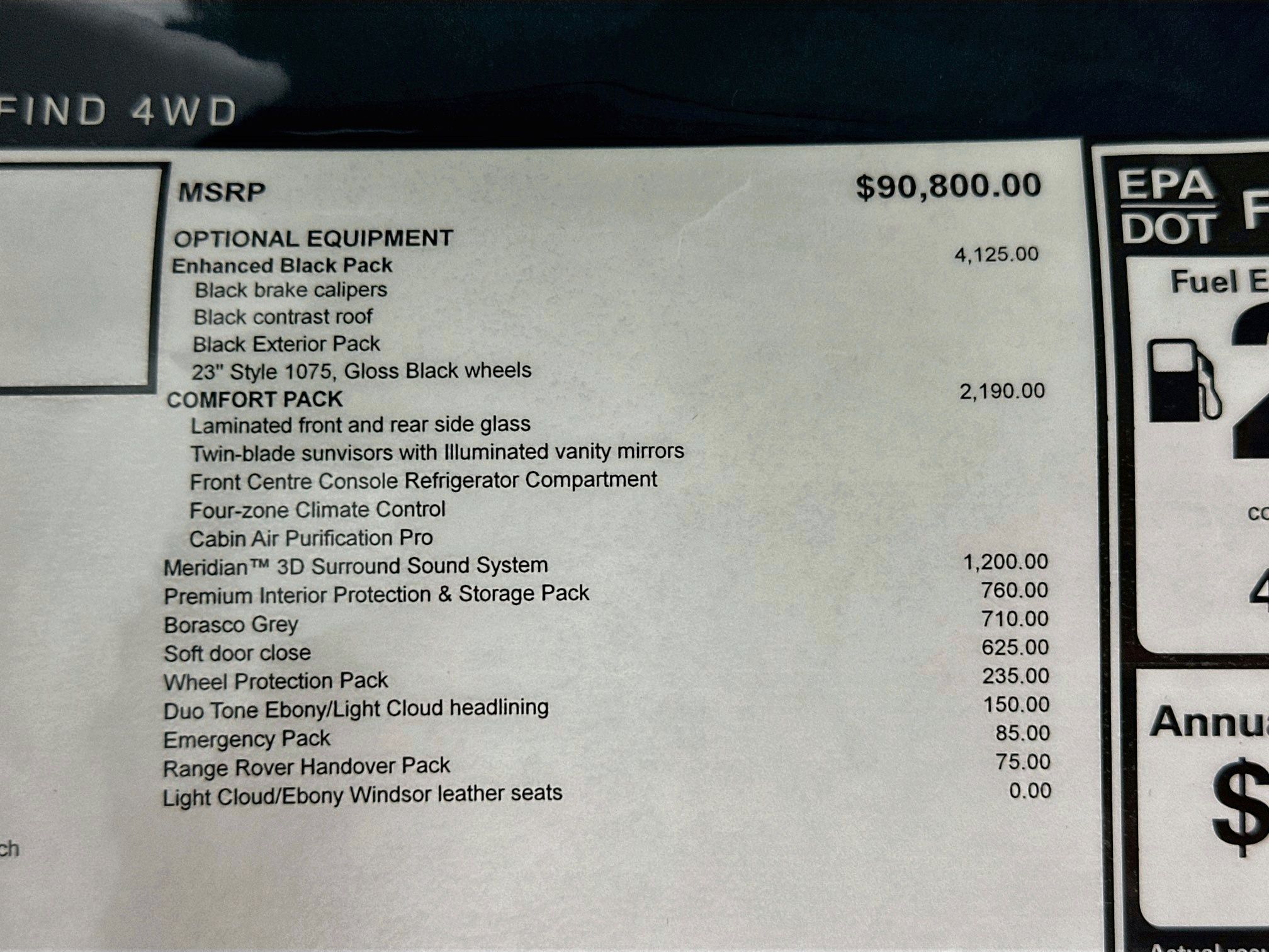 new 2026 Land Rover Range Rover Sport car, priced at $102,805