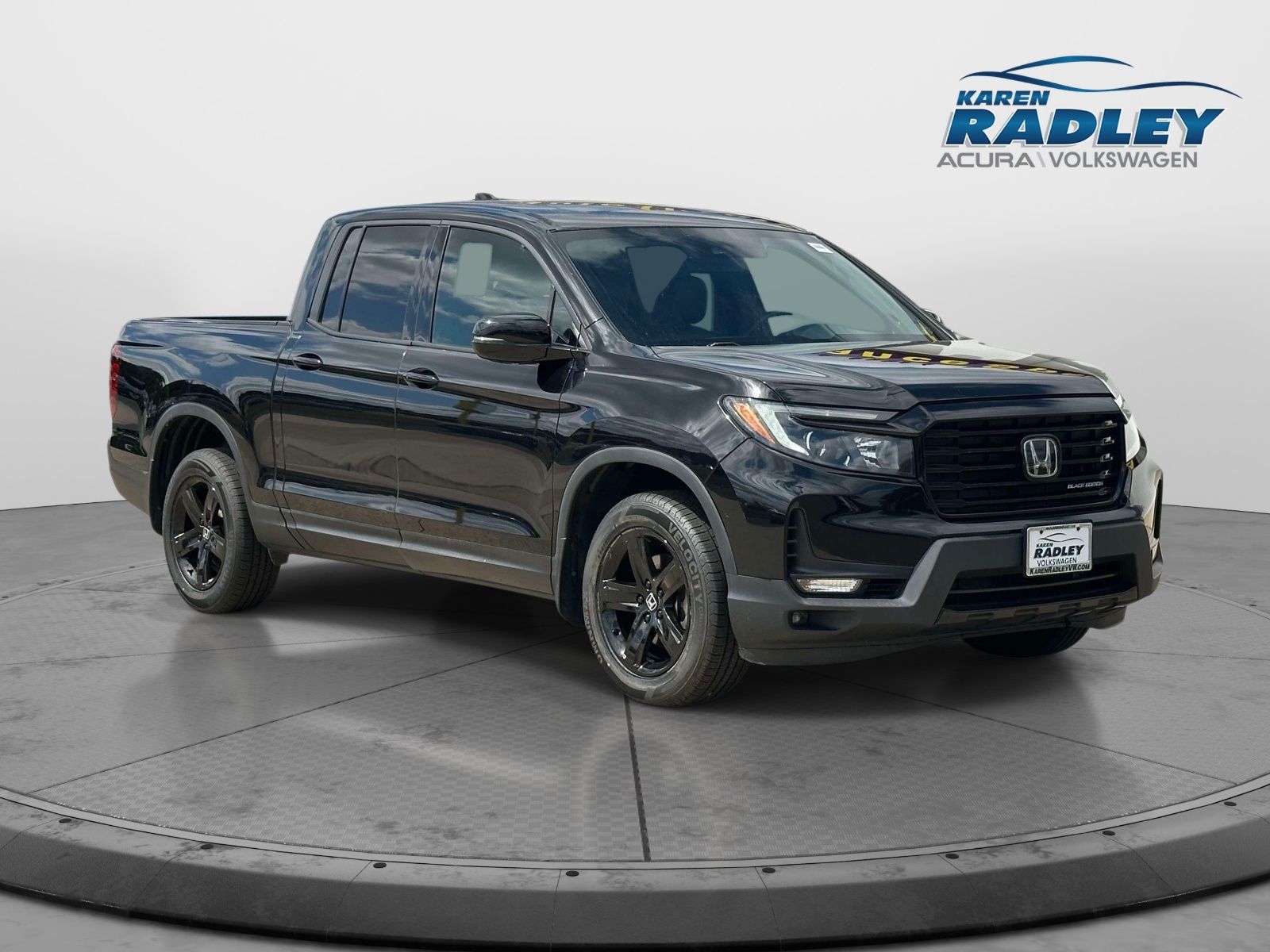 Crystal Black Pearl 2023 Honda Ridgeline Pickup Truck All-Wheel Drive 9-Speed Automatic