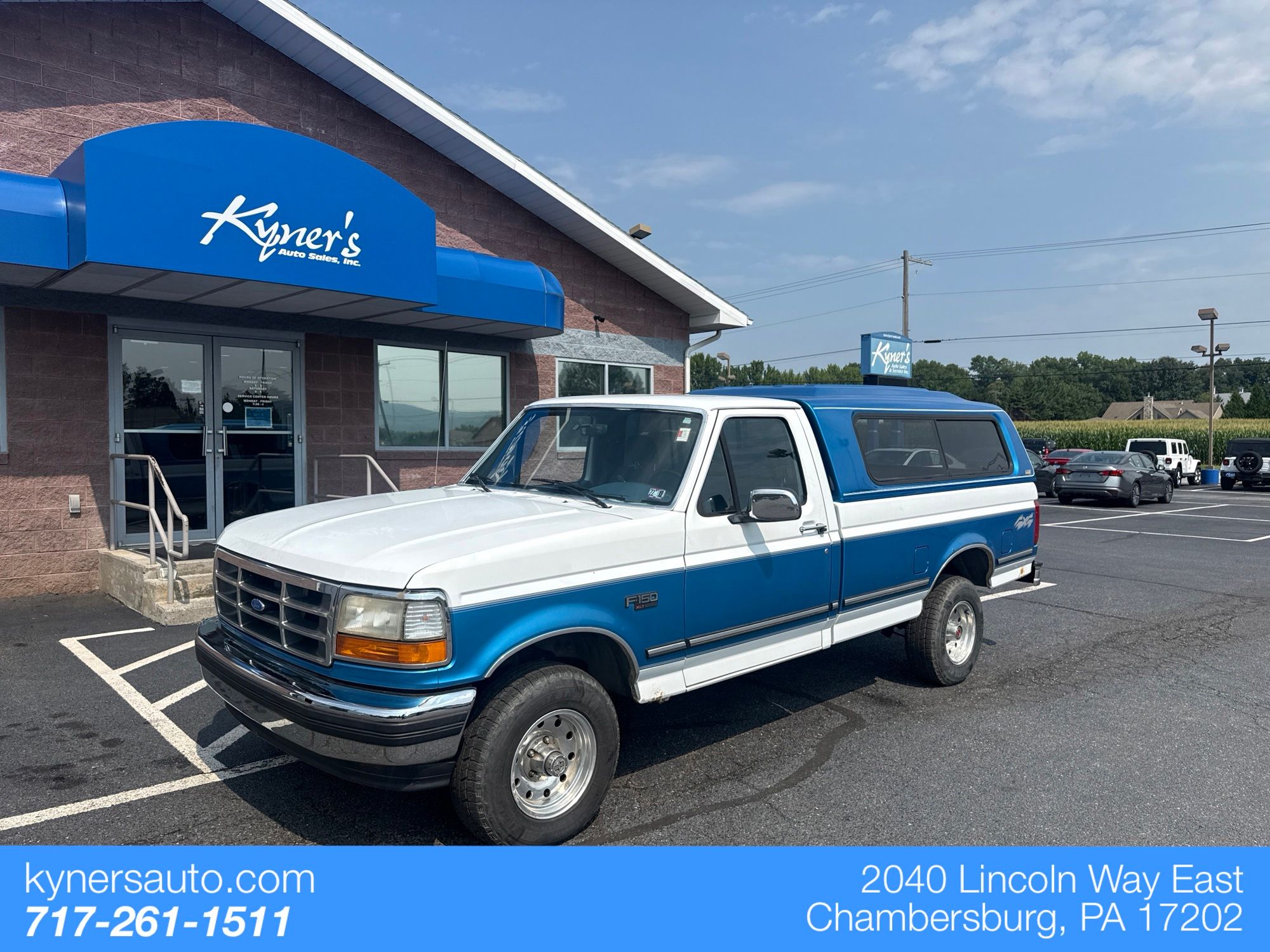 White 1994 Ford F-150 Pickup Truck Four-Wheel Drive 4-Speed Automatic
