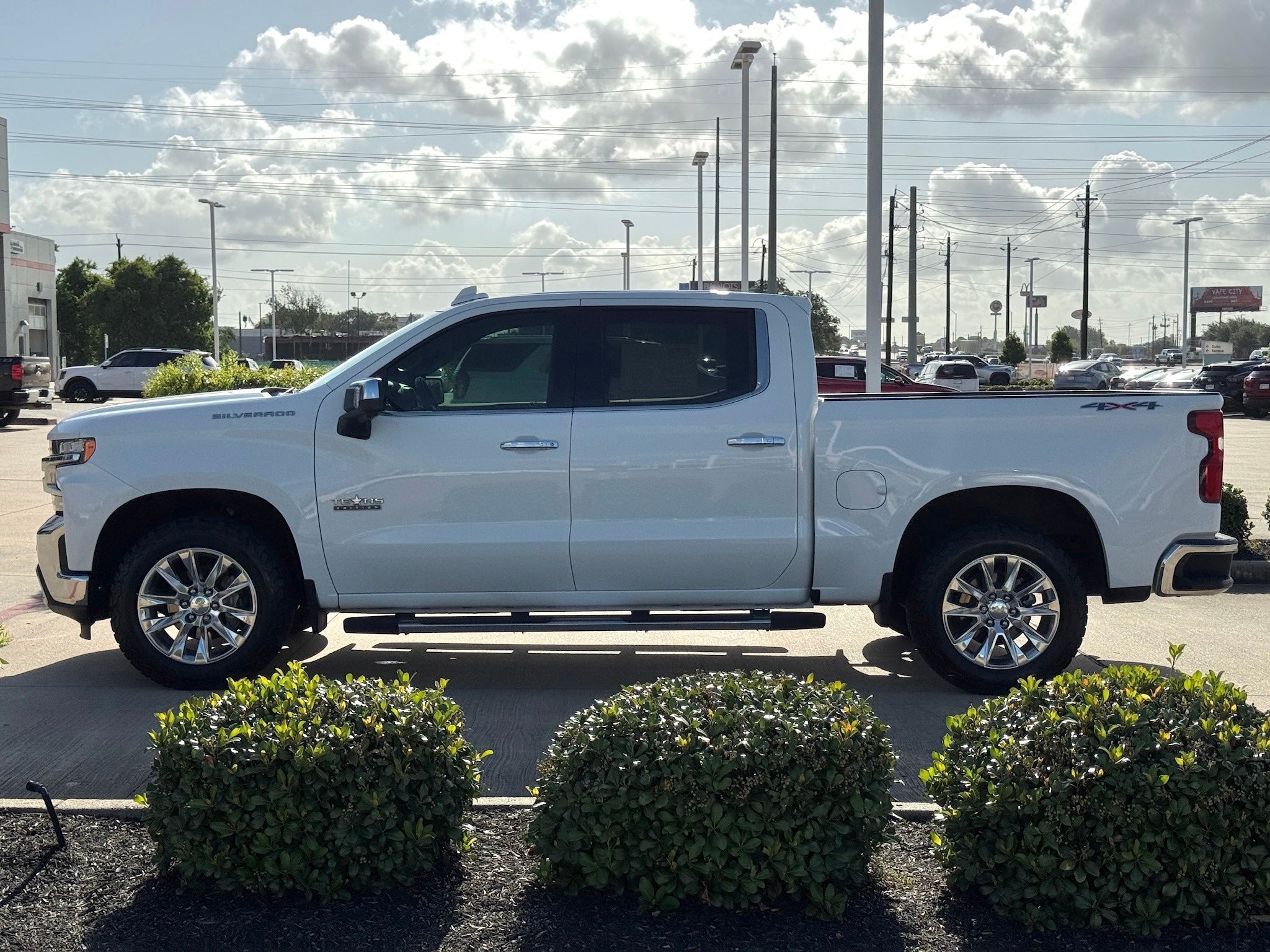 2019 Chevrolet Silverado 1500 LTZ White at North Houston Mitsubishi