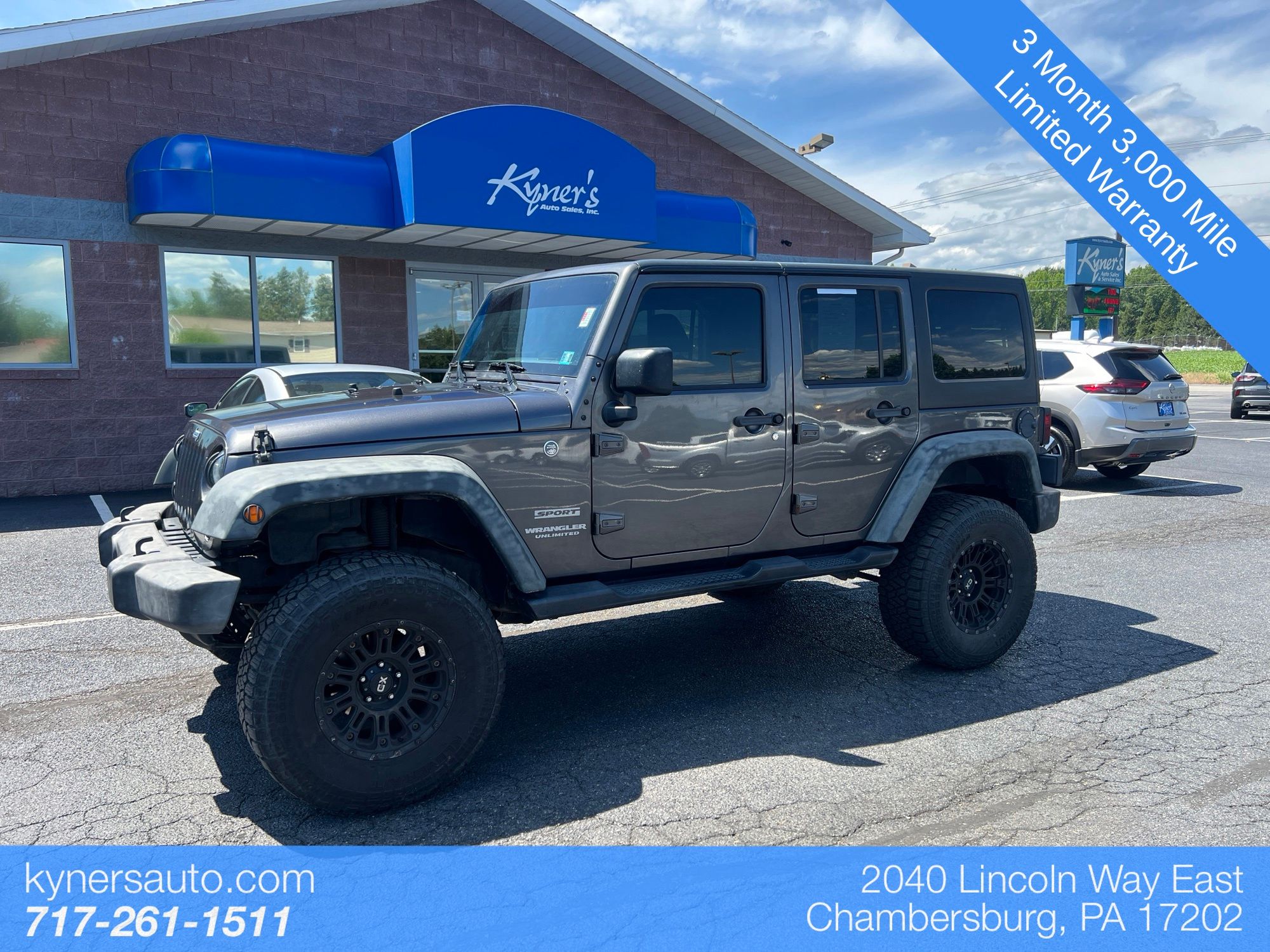 Gray (Granite Crystal Metallic Clearcoat) 2016 Jeep Wrangler SUV / Crossover Four-Wheel Drive 5-Speed Automatic