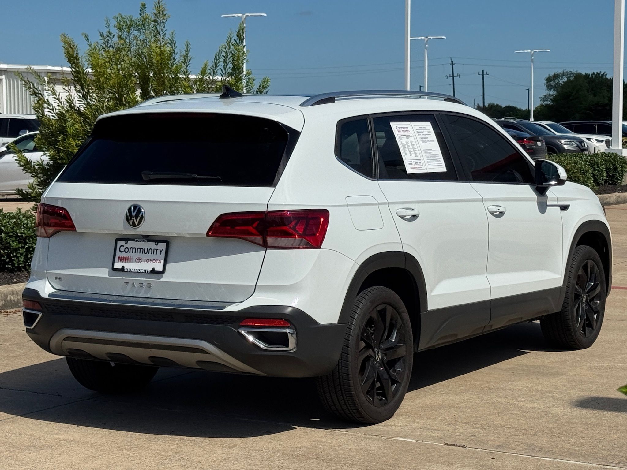 2024 Volkswagen Taos 1.5T SE White at DeMontrond Automotive Group