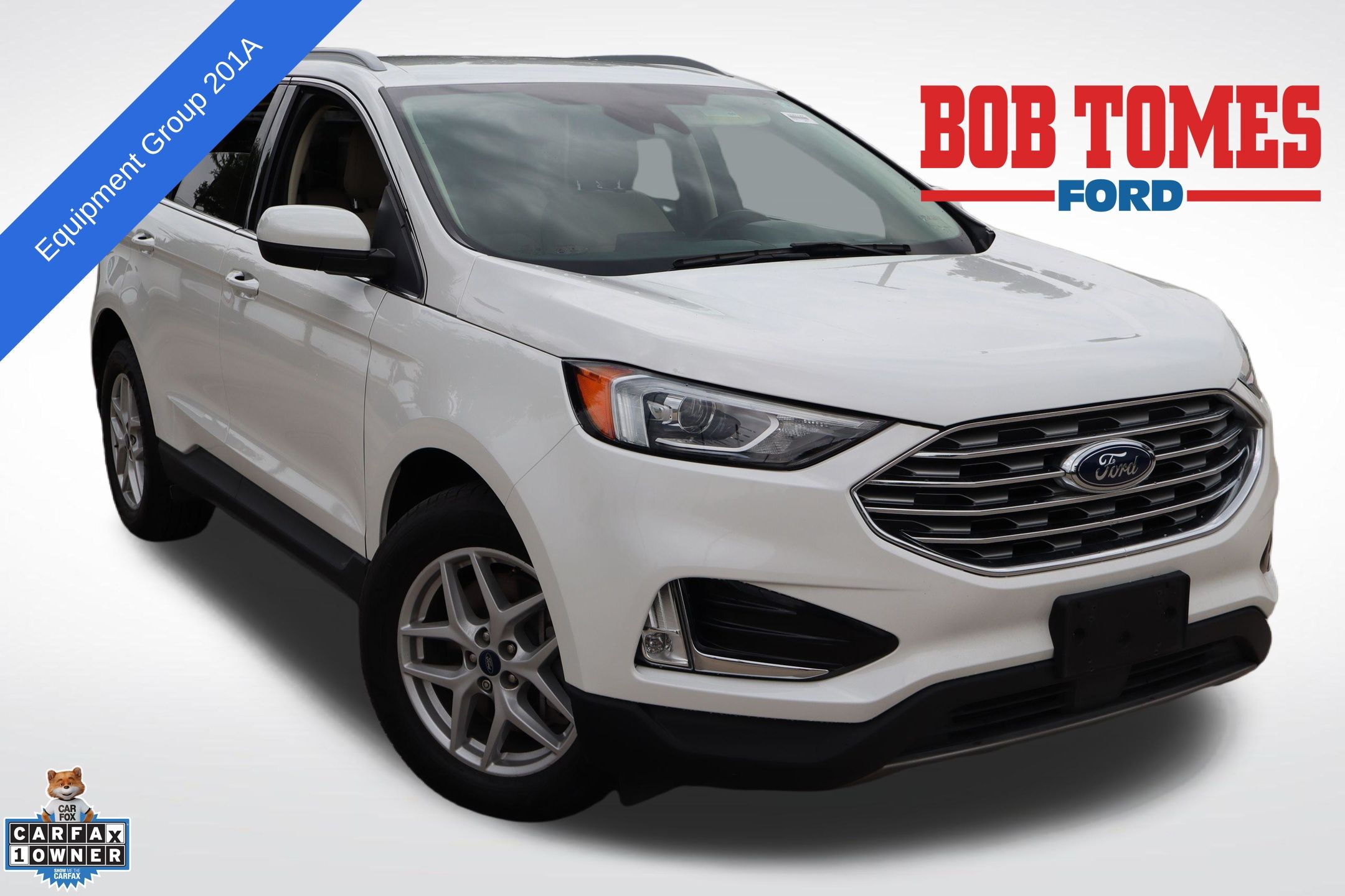 White Metallic 2021 Ford Edge SUV / Crossover Front-Wheel Drive 8-Speed Automatic