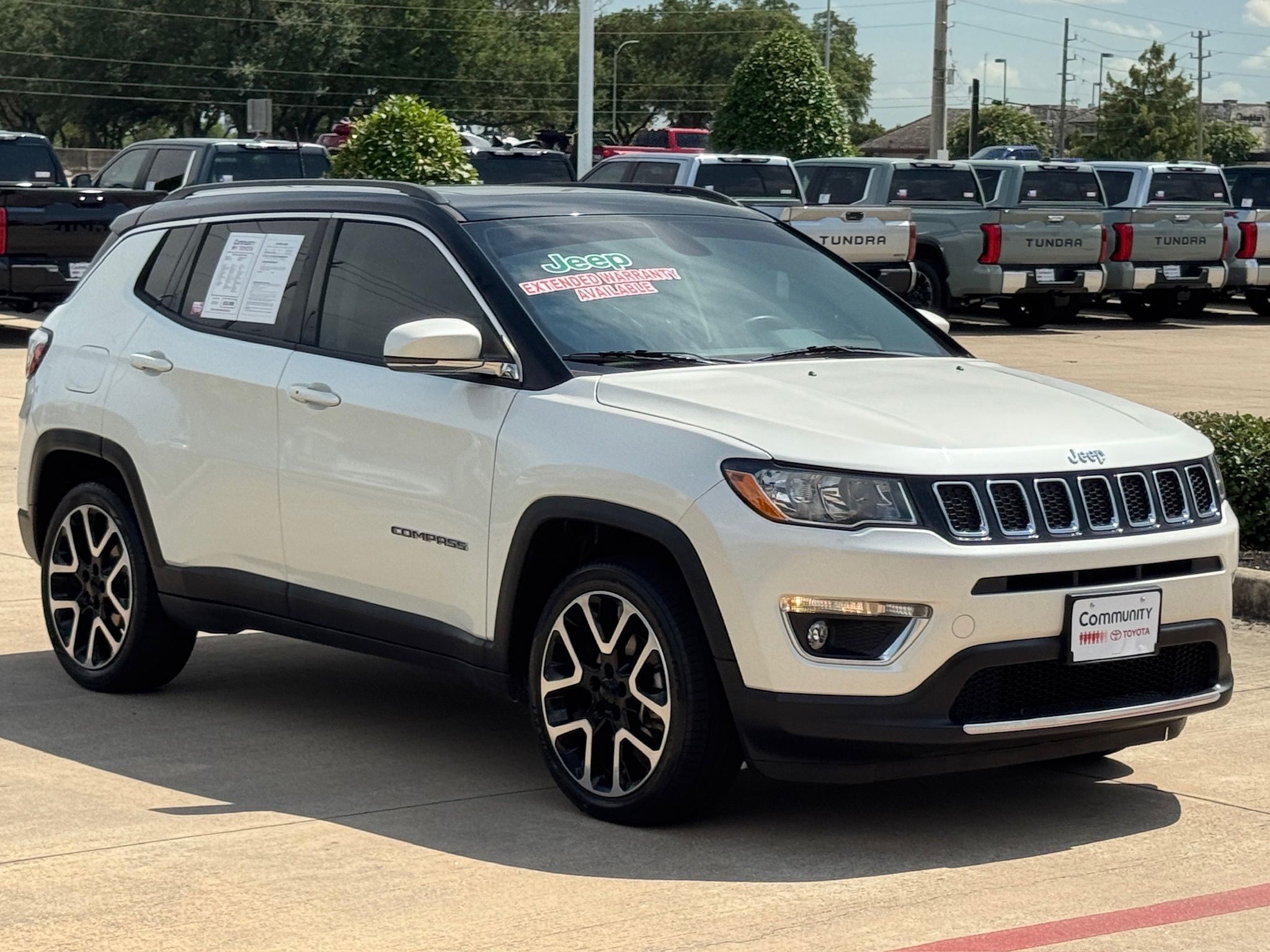 2018 Jeep Compass Limited White at Victoria Chrysler Dodge Jeep Ram