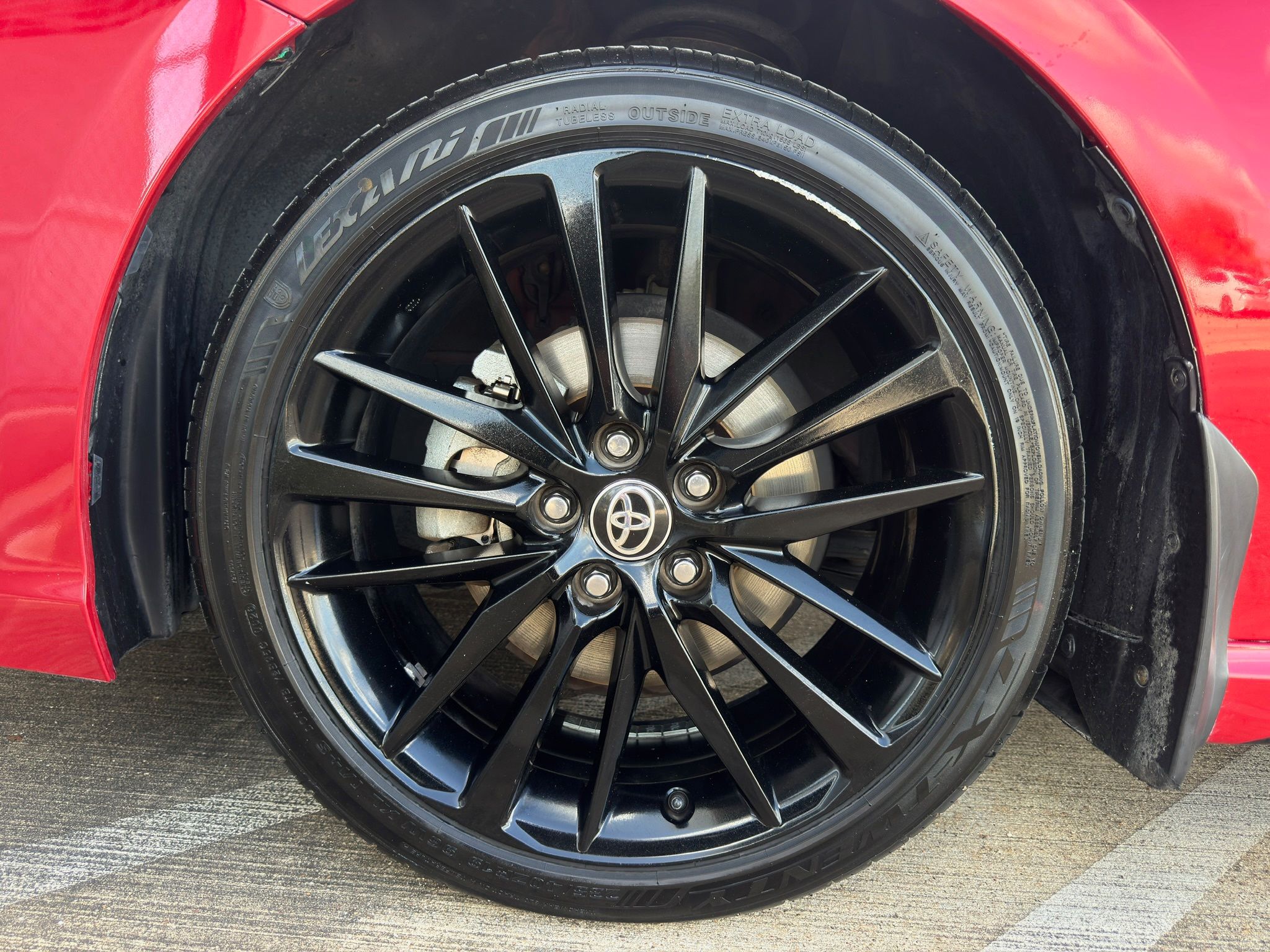 2022 Toyota Camry XSE Red at DeMontrond Gulf Freeway