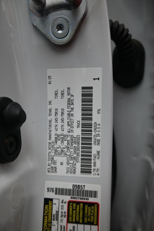 2025 Toyota Tundra SR White at Gullo Toyota