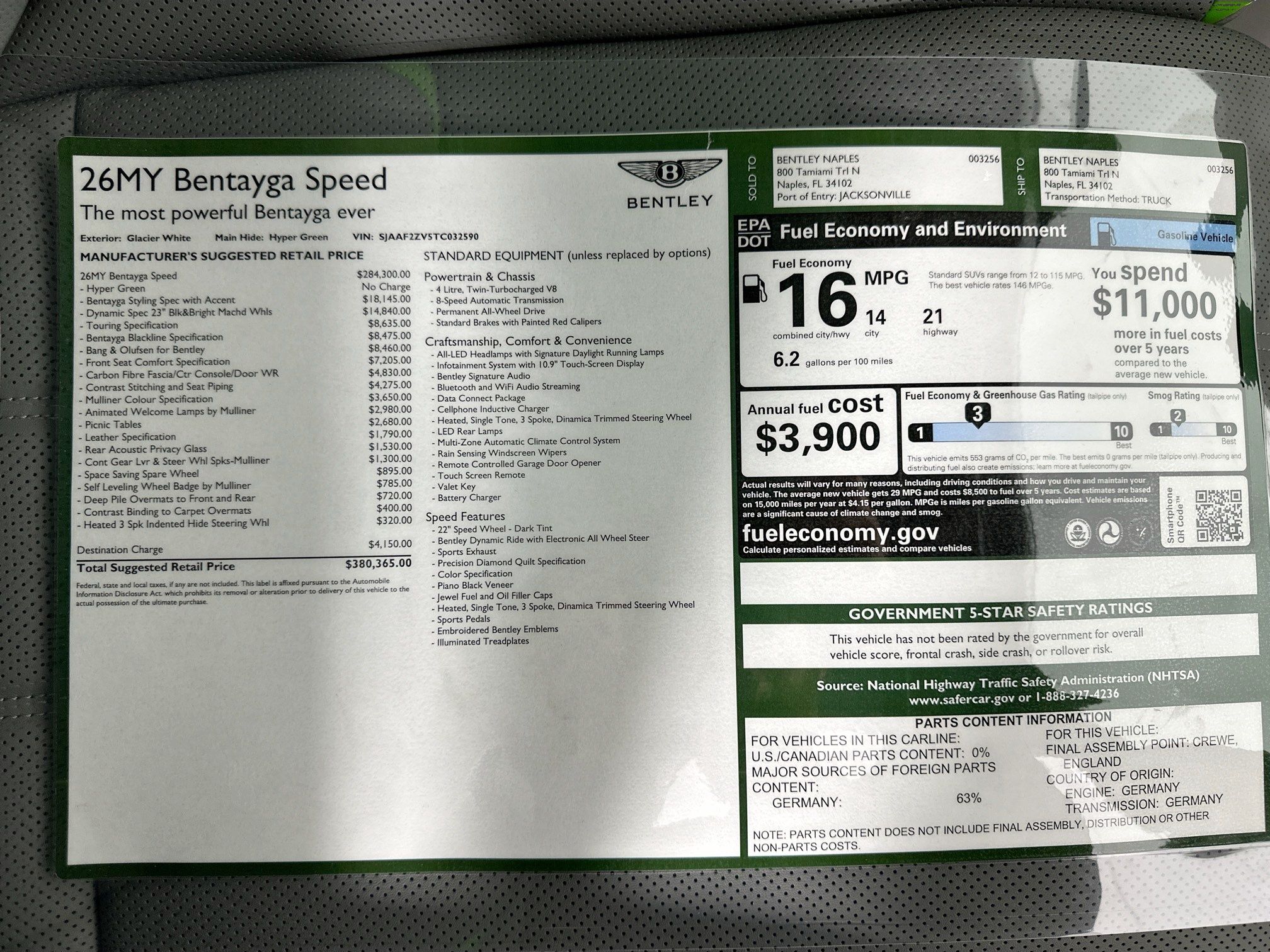 new 2026 Bentley Bentayga car