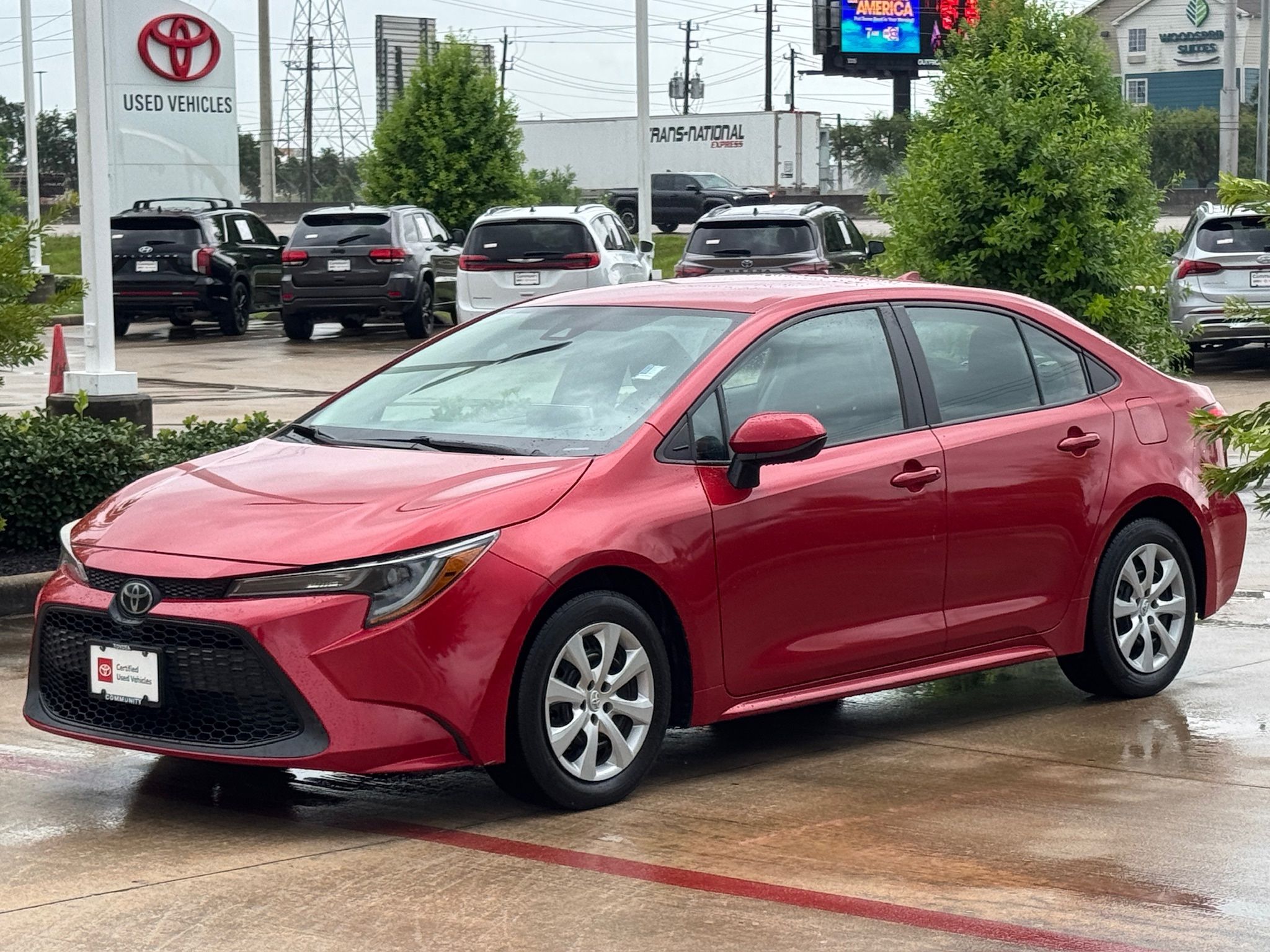2020 Toyota Corolla LE Red at Big Star Chrysler Jeep Dodge Ram 