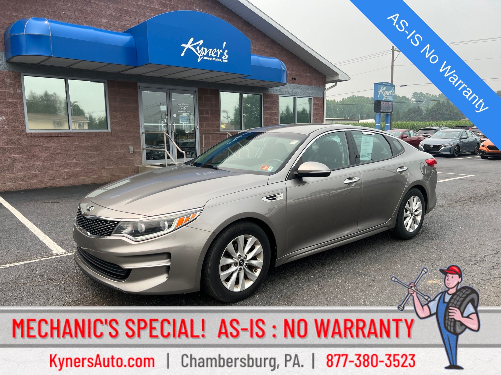 Titanium Silver 2017 Kia Optima Sedan Front-Wheel Drive 6-Speed Automatic