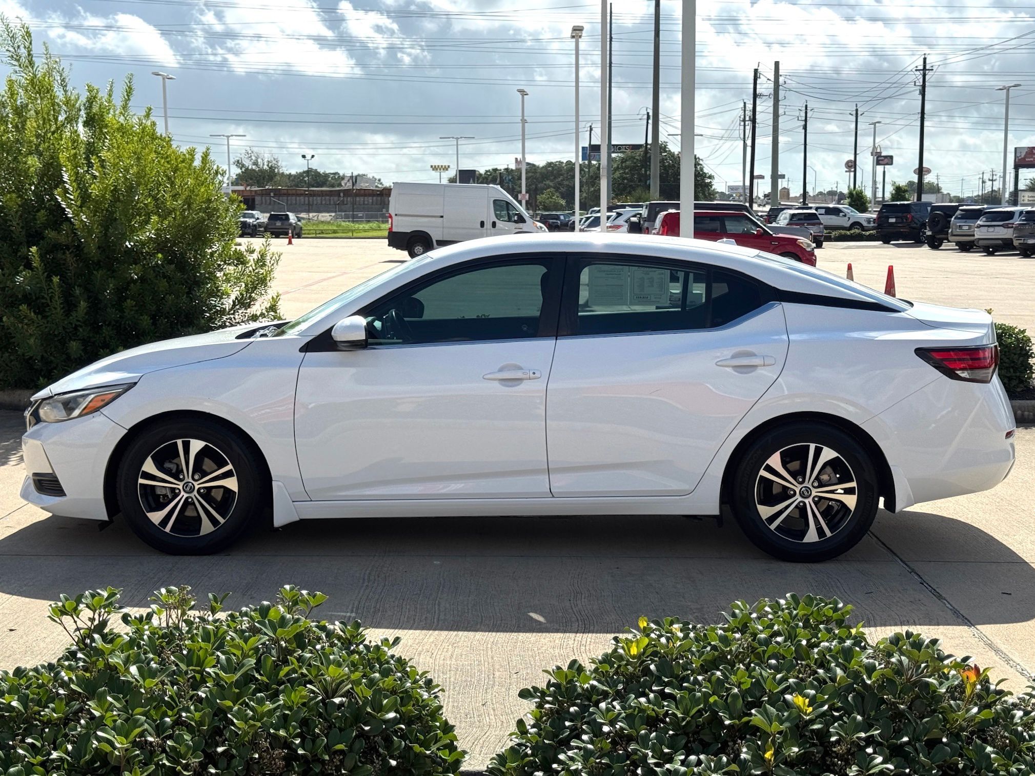 2020 Nissan Sentra SV White at Central Houston Nissan