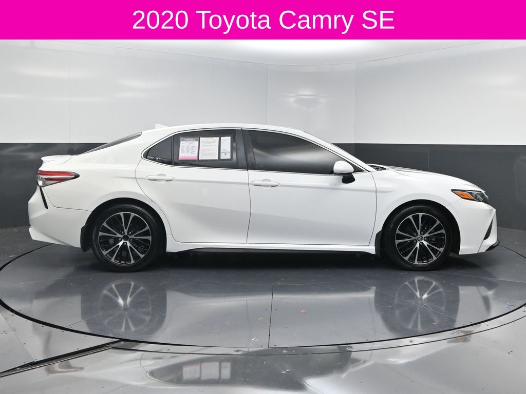 2020 Toyota Camry SE White at DeMontrond Automotive Group