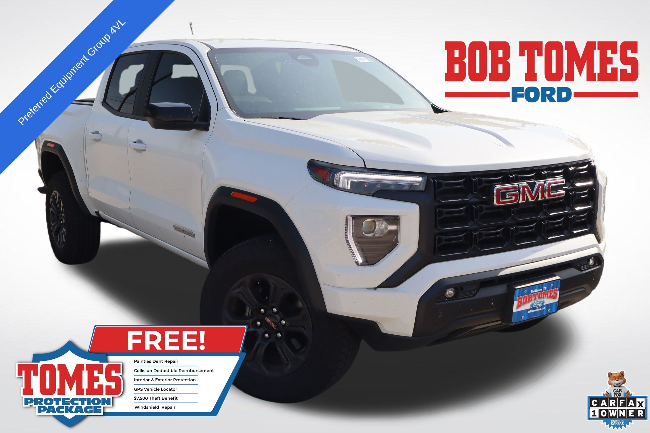 Summit White 2025 GMC Canyon Pickup Truck Four-Wheel Drive 8-Speed Automatic