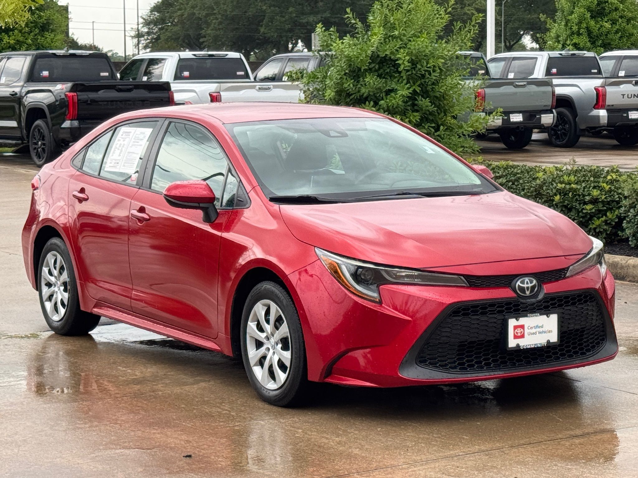 2020 Toyota Corolla LE Red at Big Star Chrysler Jeep Dodge Ram 