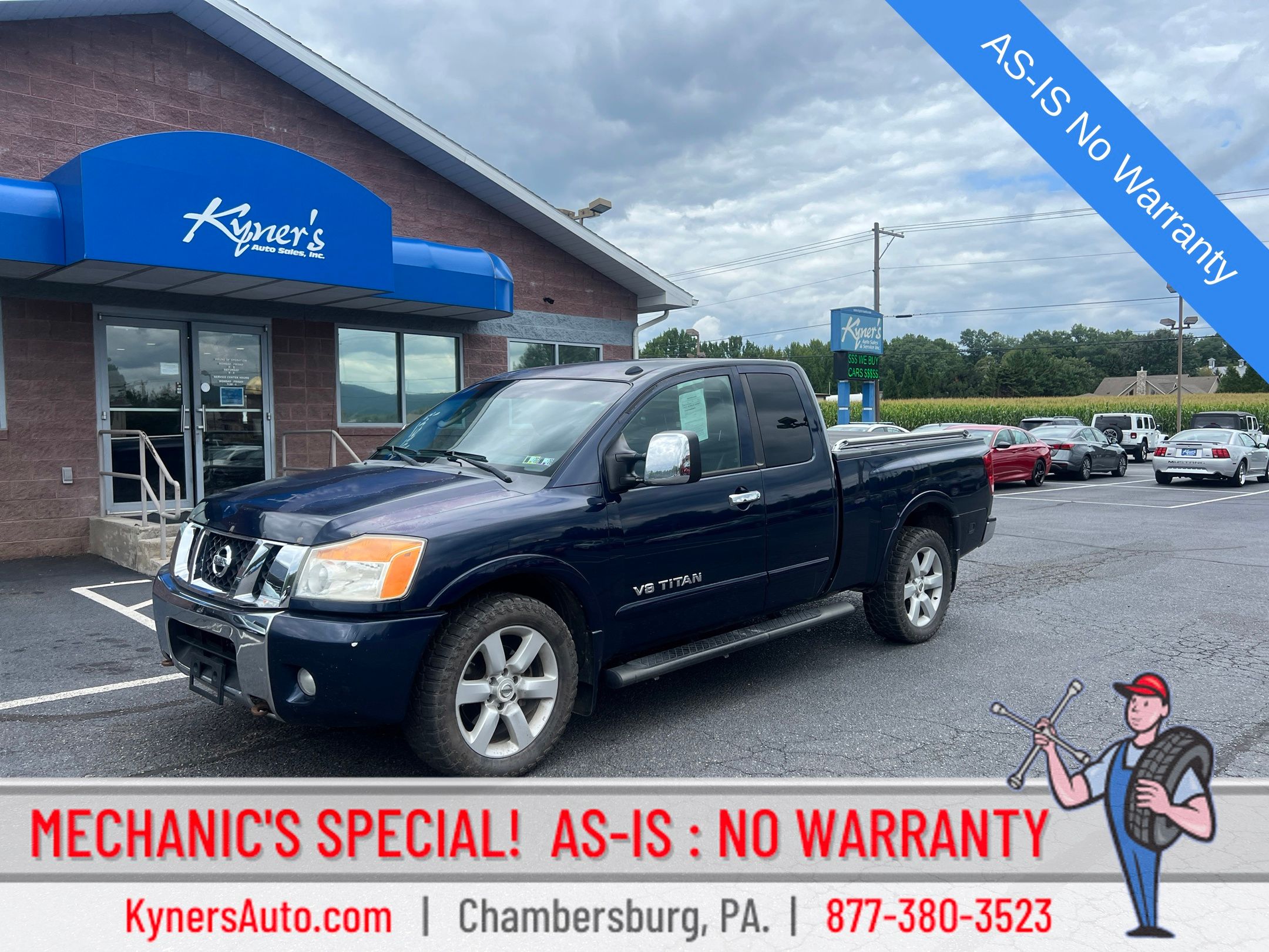 2008 Nissan Titan Azul (Majestic Blue Metallic) Camioneta Todo terreno 5 velocidades Automática