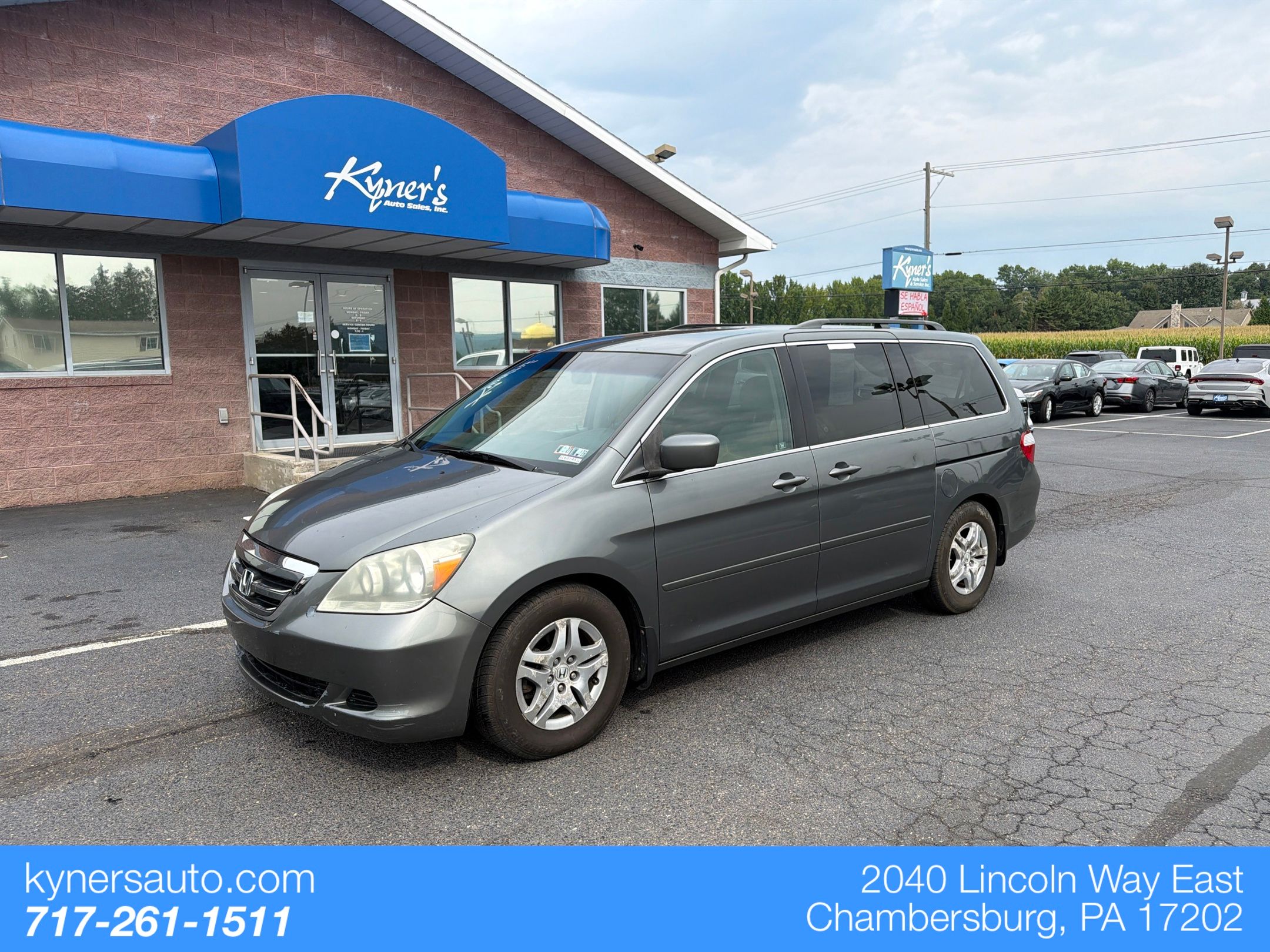 Gray 2007 Honda Odyssey Minivan Front-Wheel Drive 5-Speed Automatic Overdrive