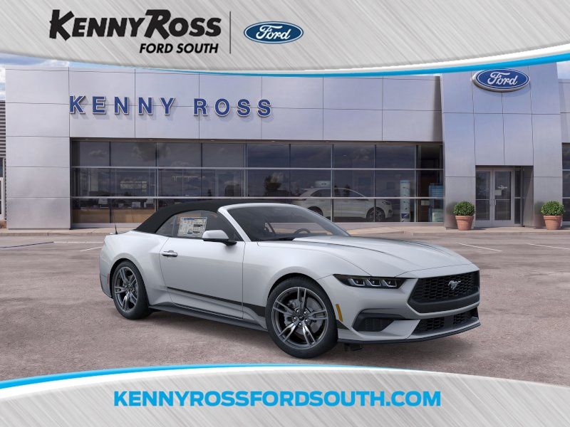 Iconic Silver Metallic 2025 Ford Mustang Convertible Rear-Wheel Drive Automatic