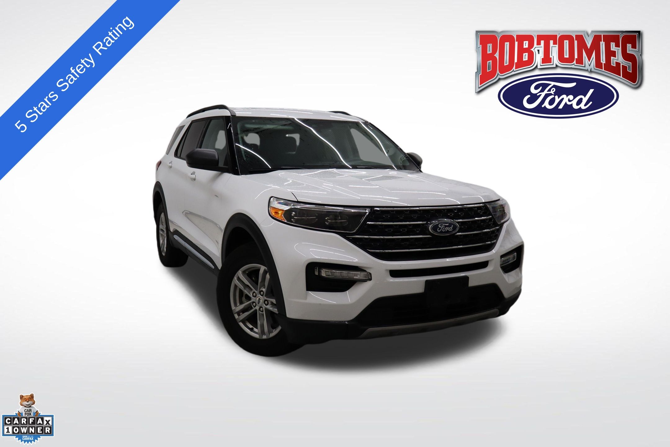 Oxford White 2024 Ford Explorer XLT AWD SUV / Crossover All-Wheel Drive Automatic