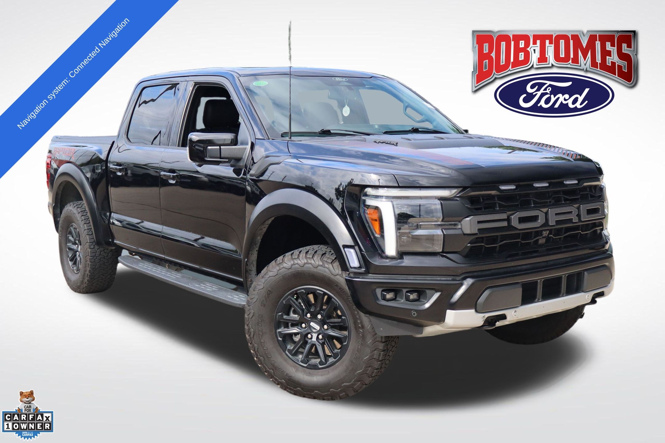 Black Metallic 2024 Ford F-150 Raptor SuperCrew 4WD Pickup Truck Four-Wheel Drive Automatic