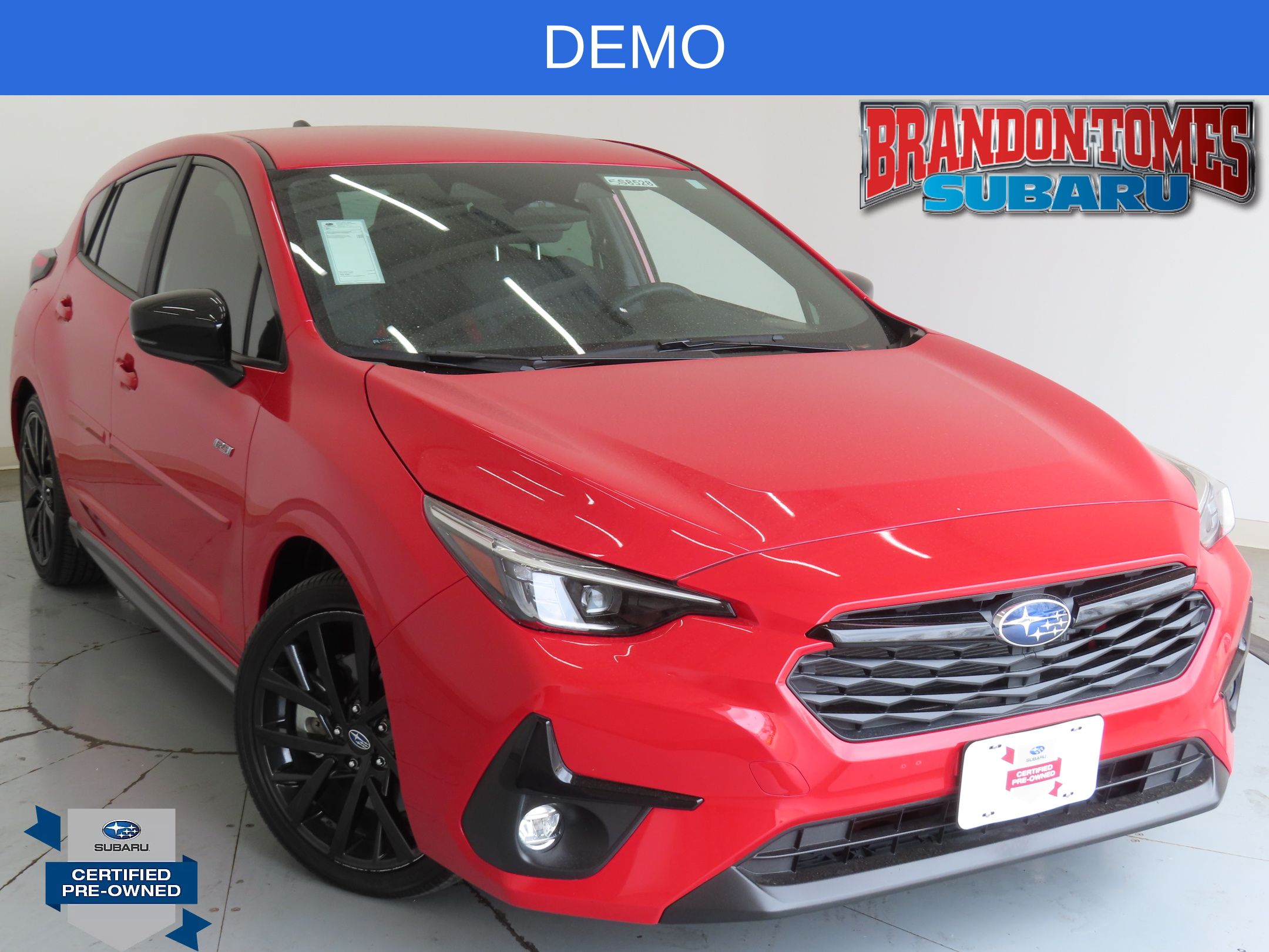 Pure Red 2025 Subaru Impreza RS AWD Wagon All-Wheel Drive Continuously Variable Transmission