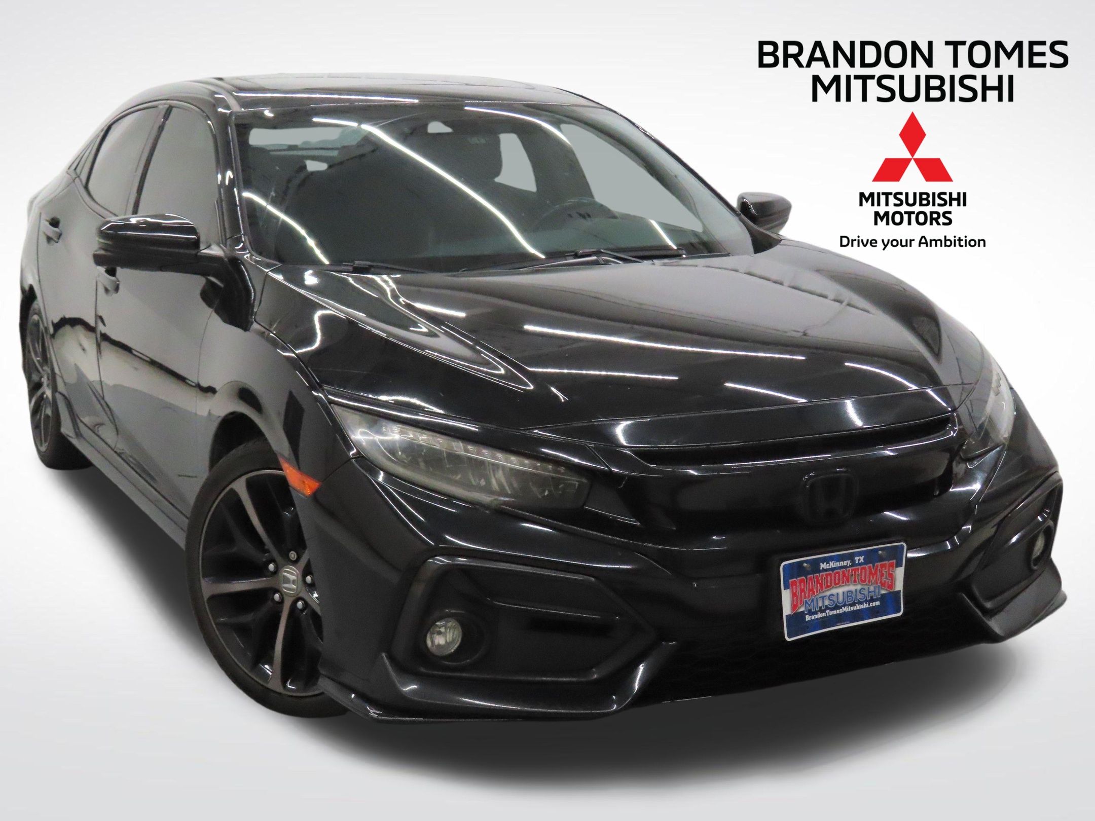 Crystal Black Pearl 2020 Honda Civic Hatchback Hatchback Front-Wheel Drive Continuously Variable Transmission
