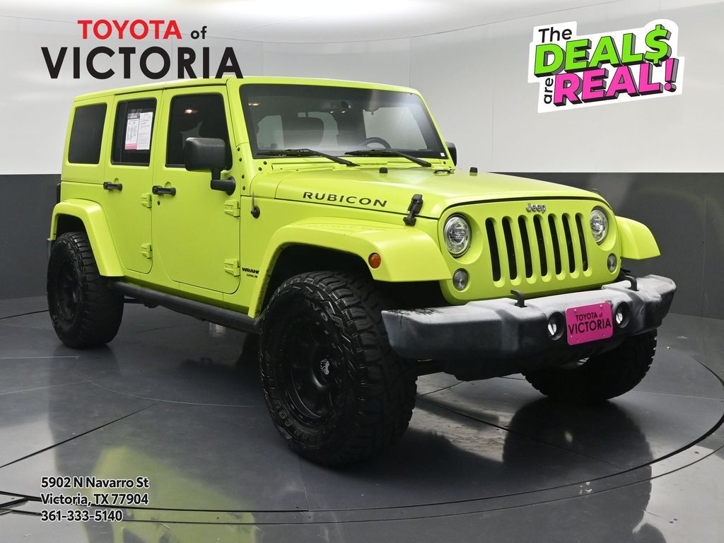 2017 Jeep Wrangler Unlimited Rubicon Green at Classic Chevrolet Galveston