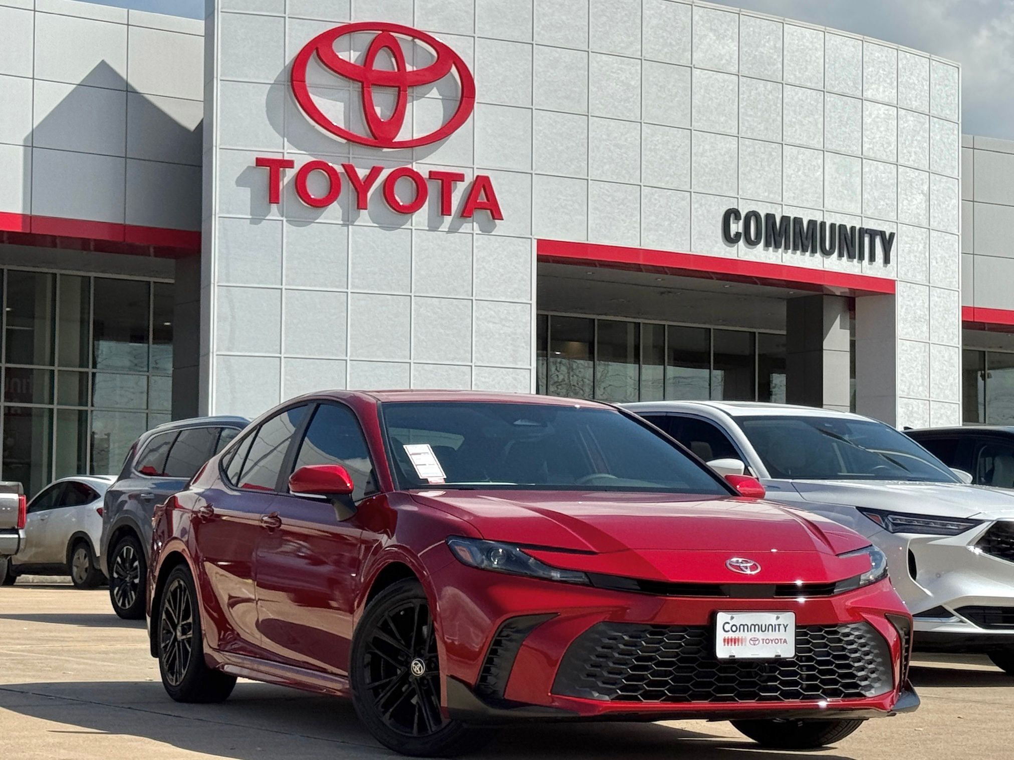 2026 Toyota Camry SE Red at Classic Toyota Galveston
