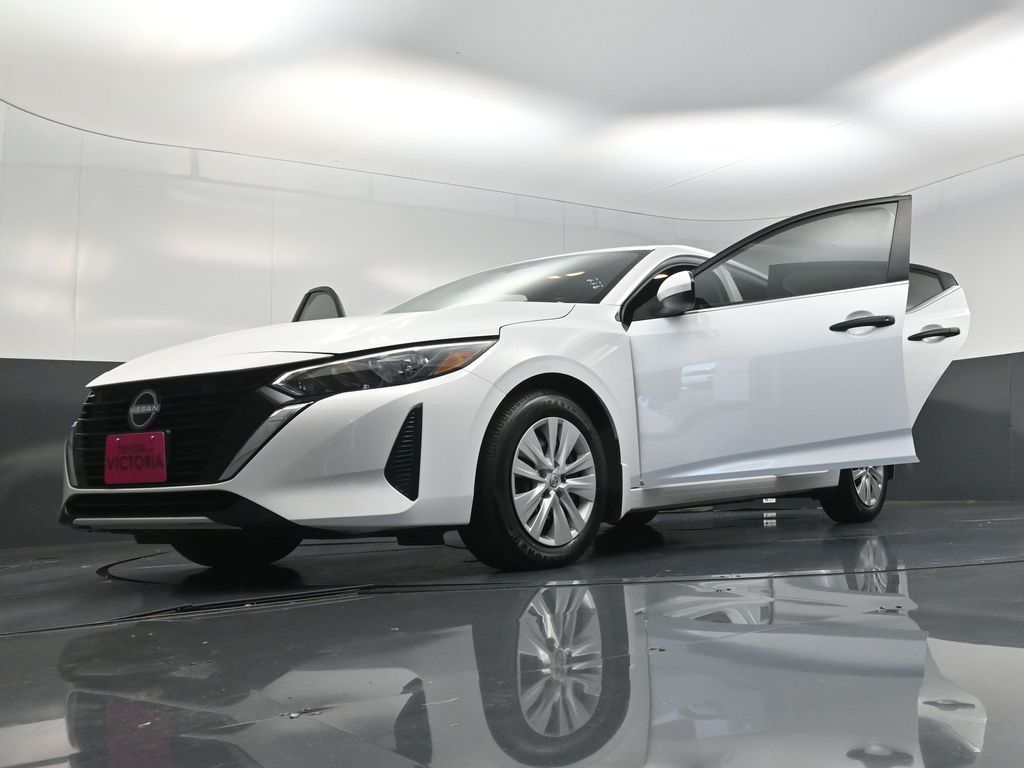 2025 Nissan Sentra S White at South Houston Nissan