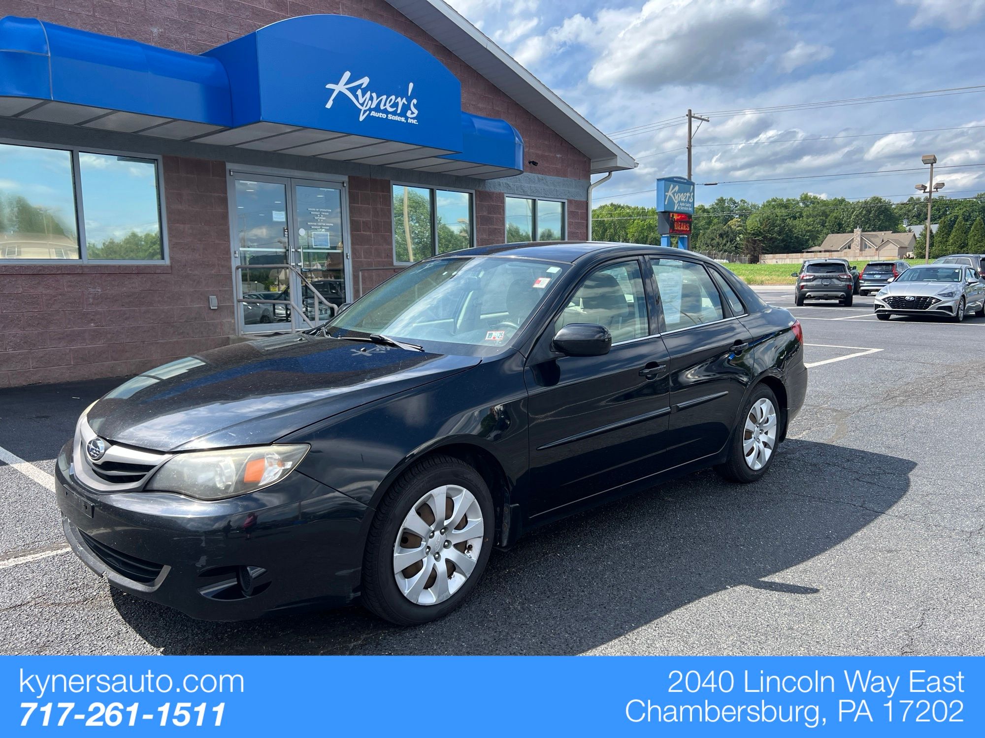 Obsidian Black Pearl 2011 Subaru Impreza 2.5i Sedan All-Wheel Drive 4-Speed Automatic Overdrive