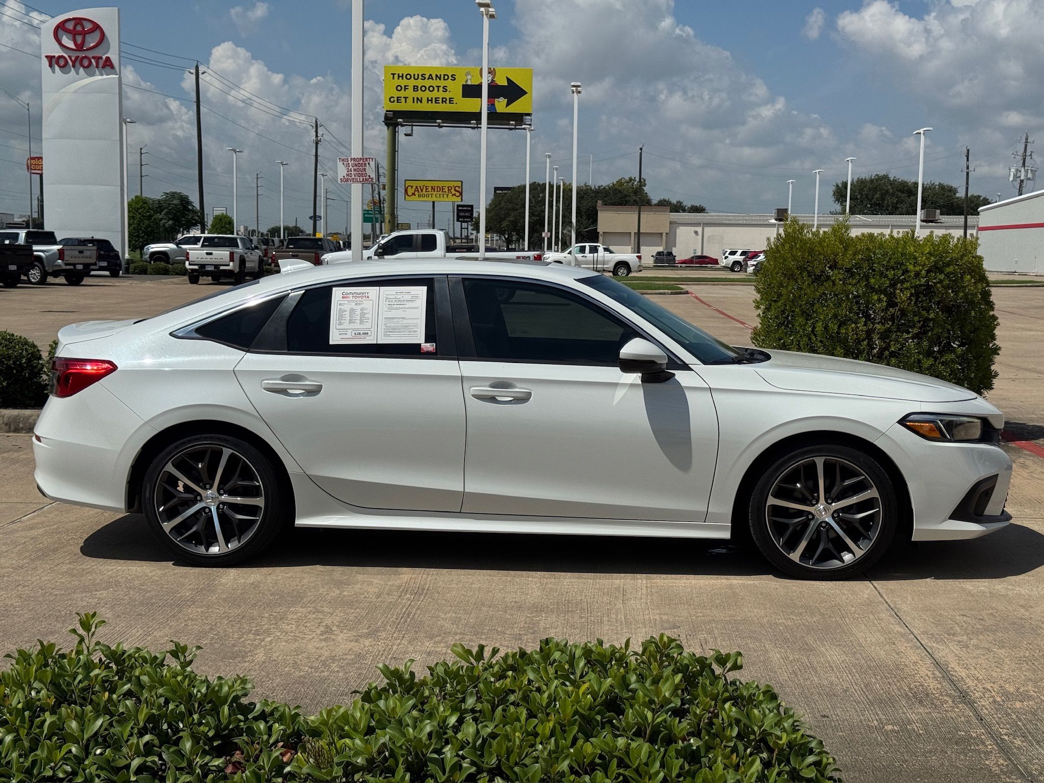 2022 Honda Civic Touring White at Cook Ford