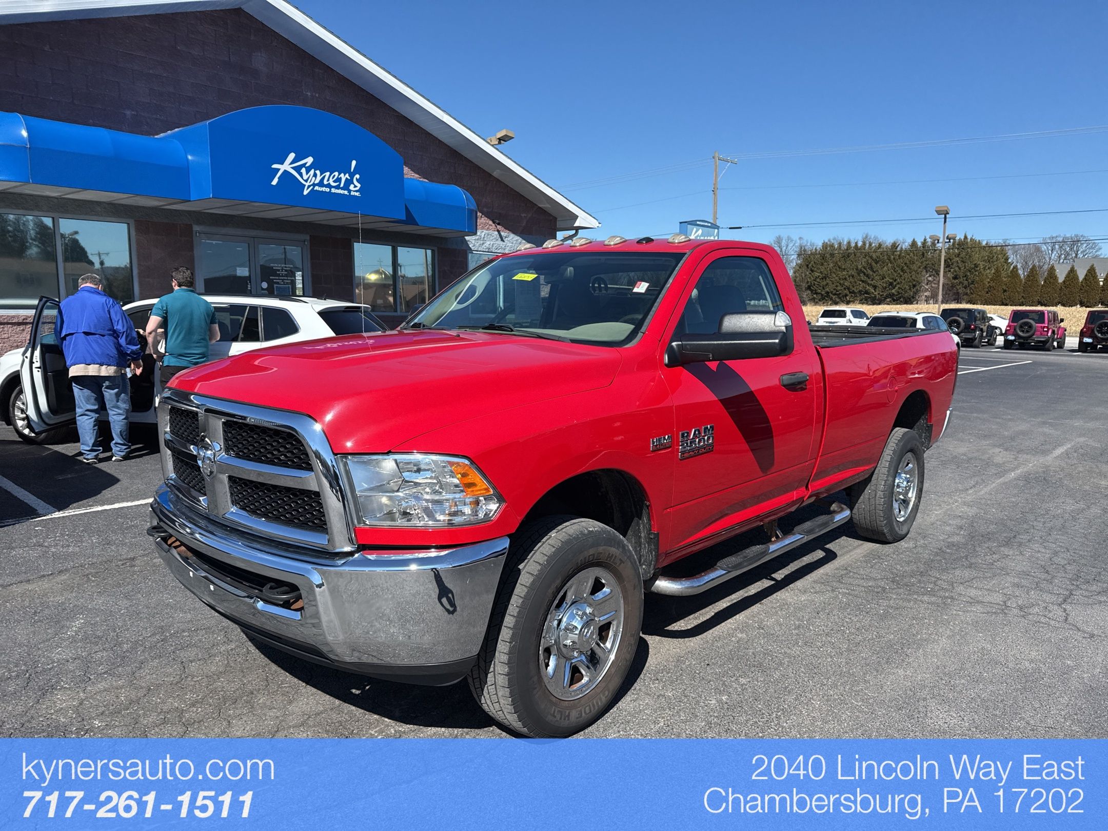Flame Red Clearcoat 2016 RAM 2500 Tradesman 4WD Pickup Truck Four-Wheel Drive 6-Speed Automatic