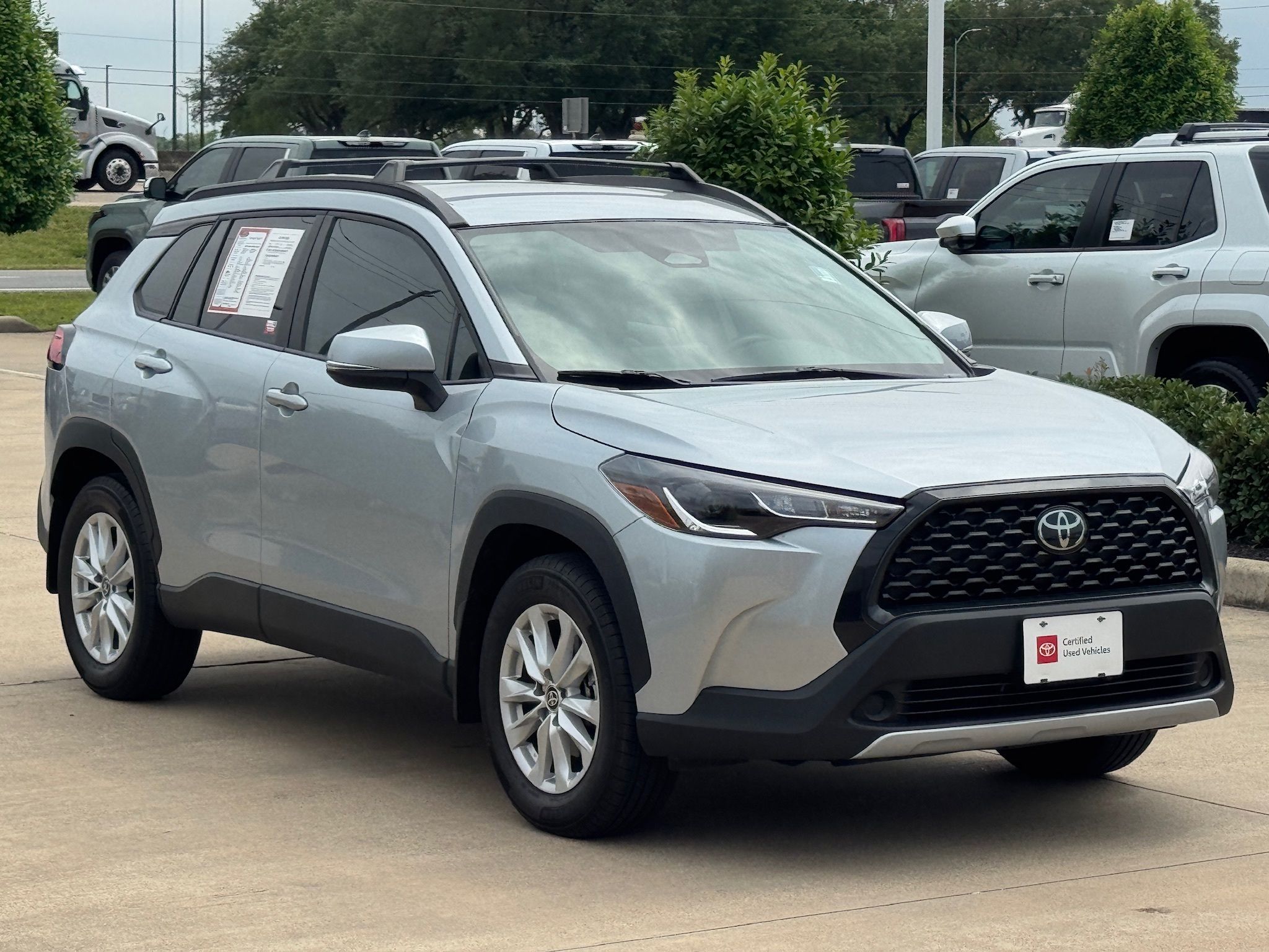 2024 Toyota Corolla Cross LE Silver at Texan Dodge Chrysler Jeep Ram