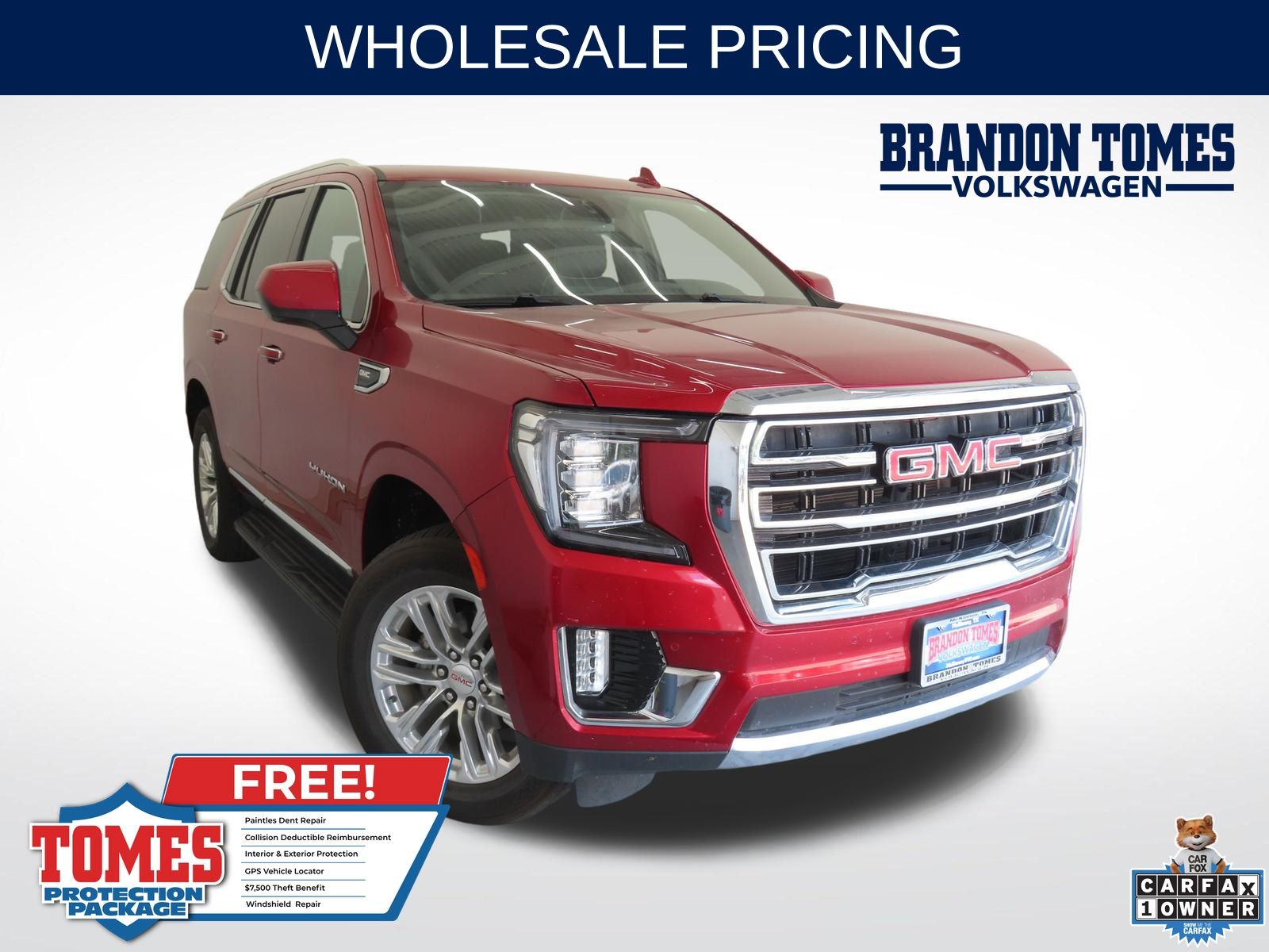 Volcanic Red 2024 GMC Yukon SUV / Crossover Four-Wheel Drive 