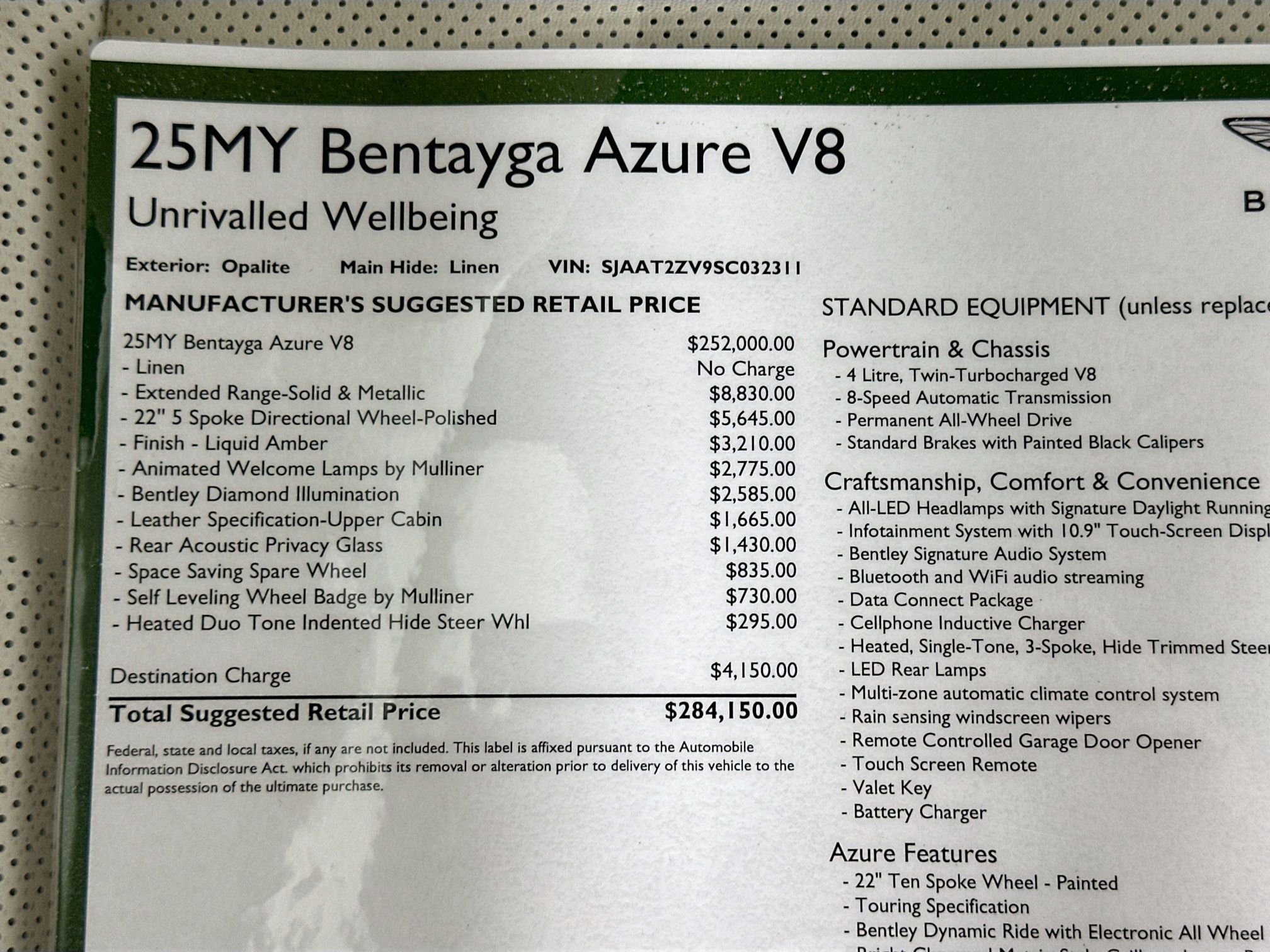 new 2025 Bentley Bentayga car