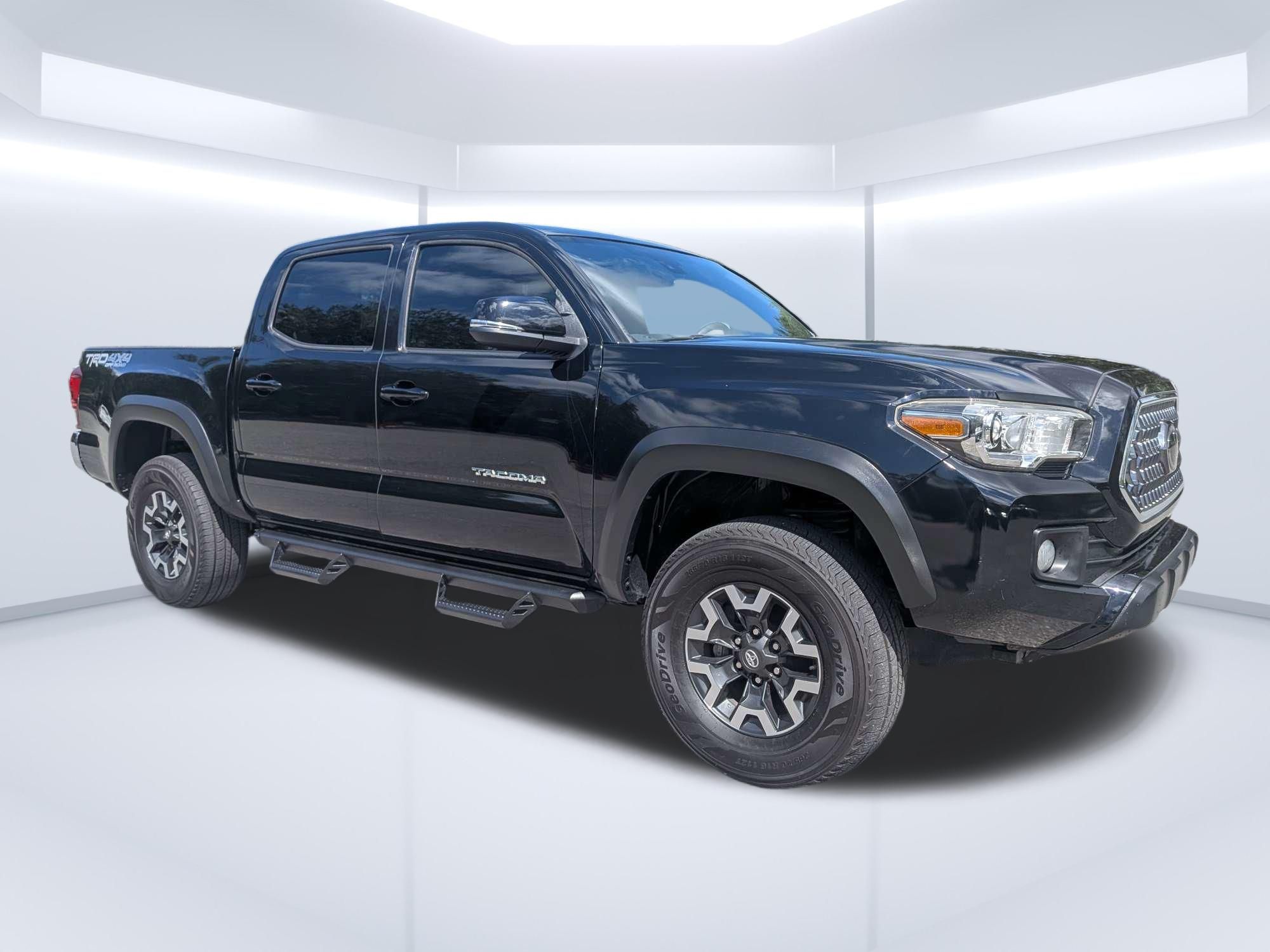 Midnight Black Metallic 2019 Toyota Tacoma Pickup Truck Four-Wheel Drive 6-Speed Automatic