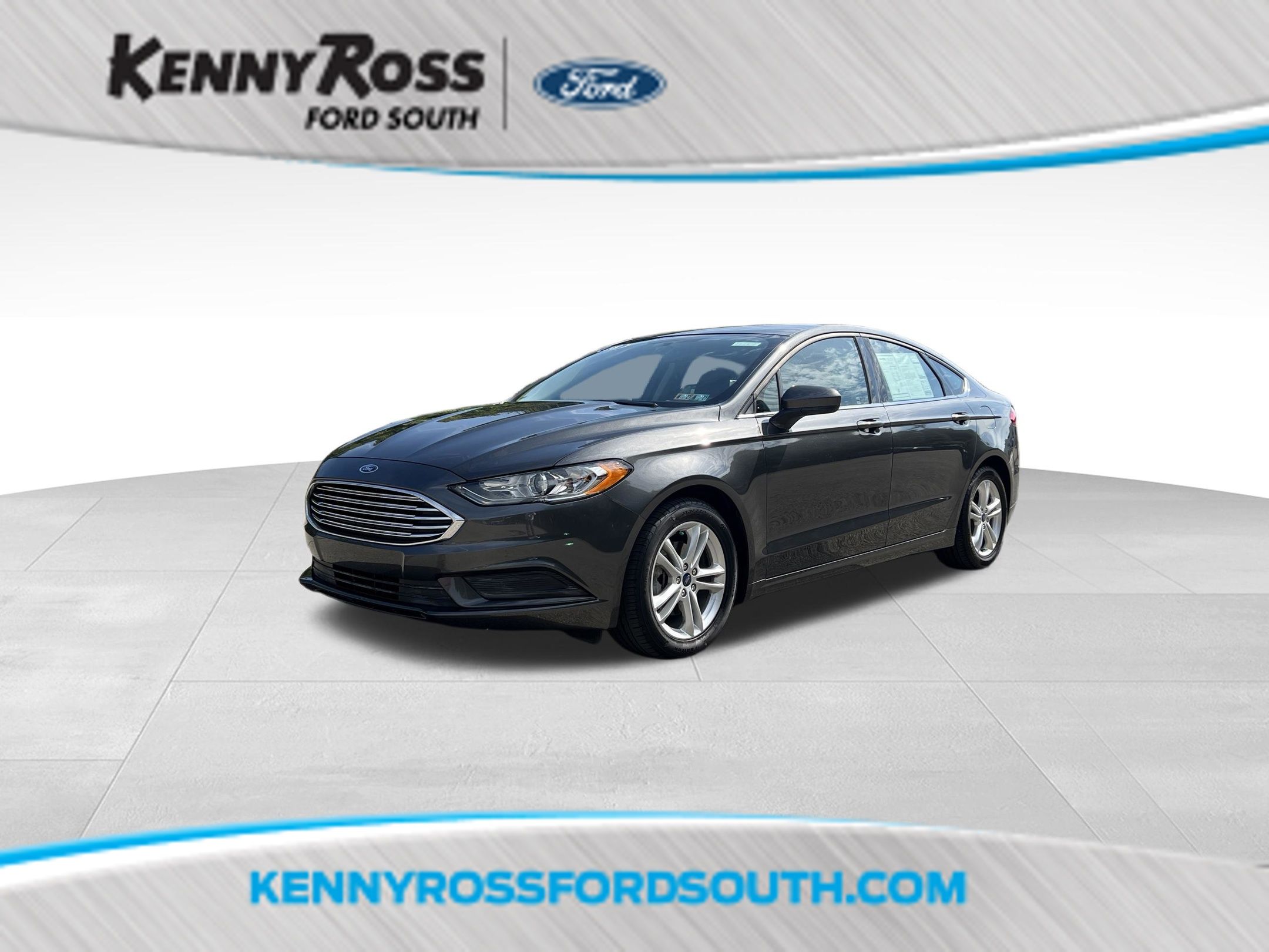 Gray (Magnetic Metallic) 2018 Ford Fusion Sedan Front-Wheel Drive 6-Speed Automatic
