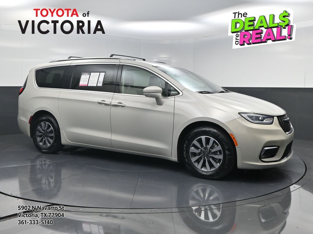 2021 Chrysler Pacifica Hybrid Touring L White at Shottenkirk Kia Fort Bend