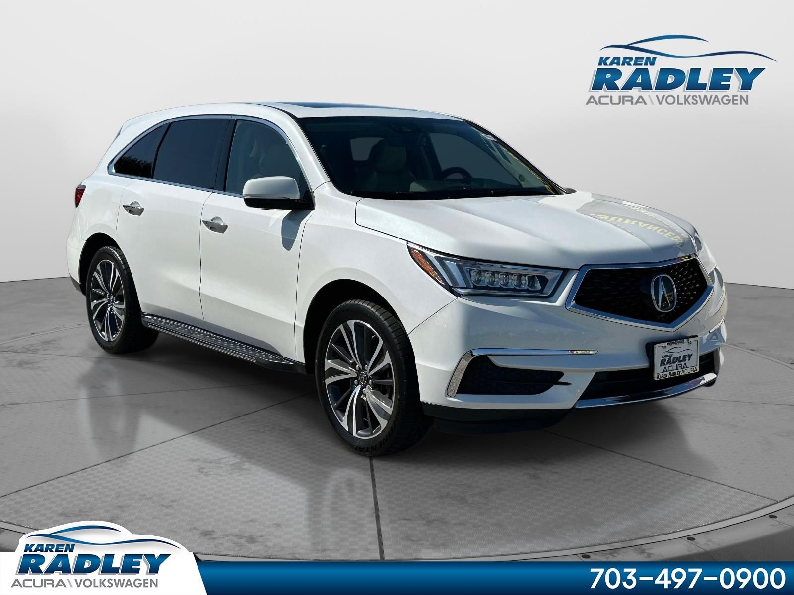 Platinum White Pearl 2020 Acura MDX SUV / Crossover All-Wheel Drive 9-Speed Automatic