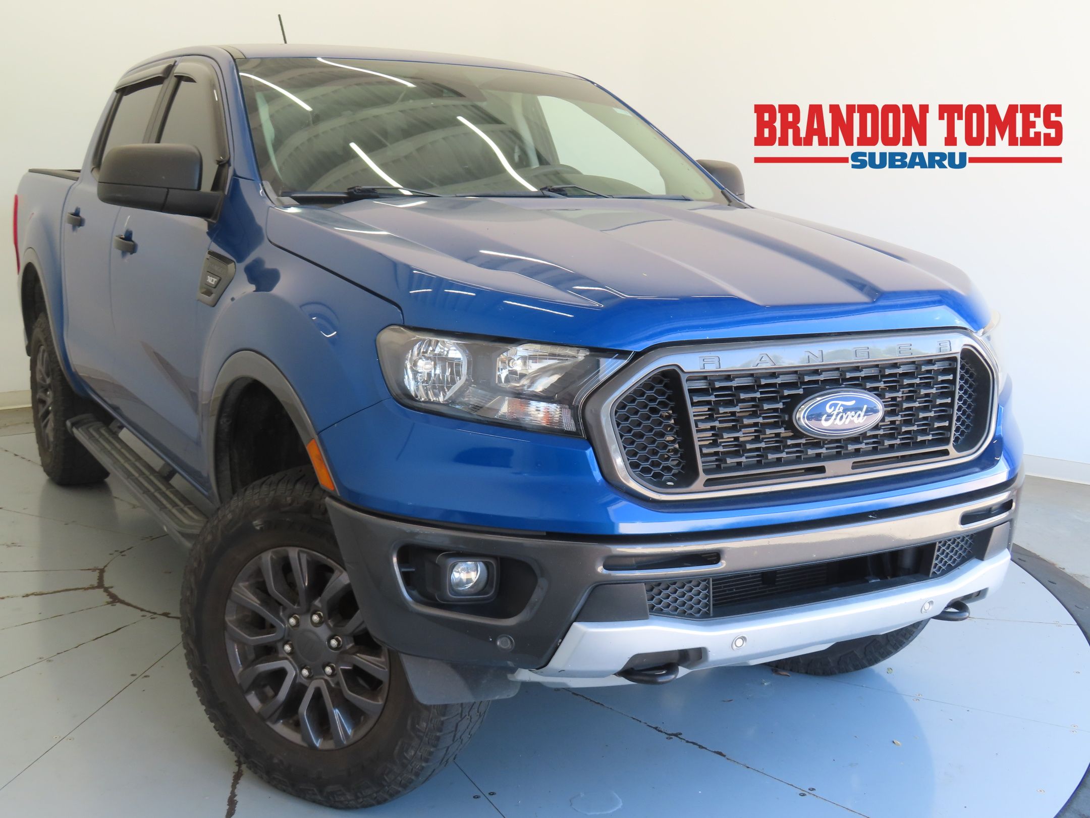Lightning Blue Metallic 2019 Ford Ranger Pickup Truck Four-Wheel Drive Automatic