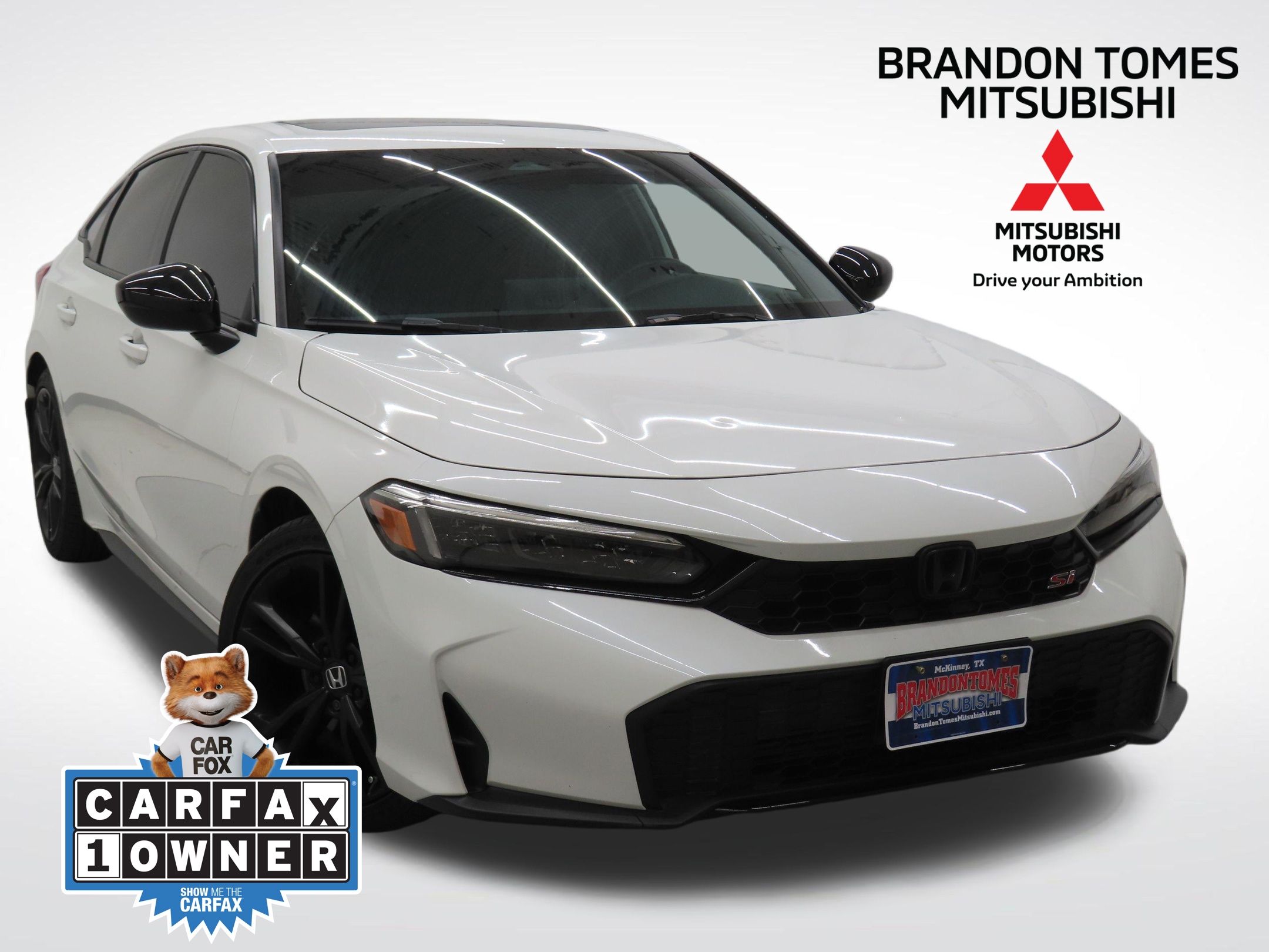 Platinum White Pearl 2025 Honda Civic Sedan 6-Speed Manual