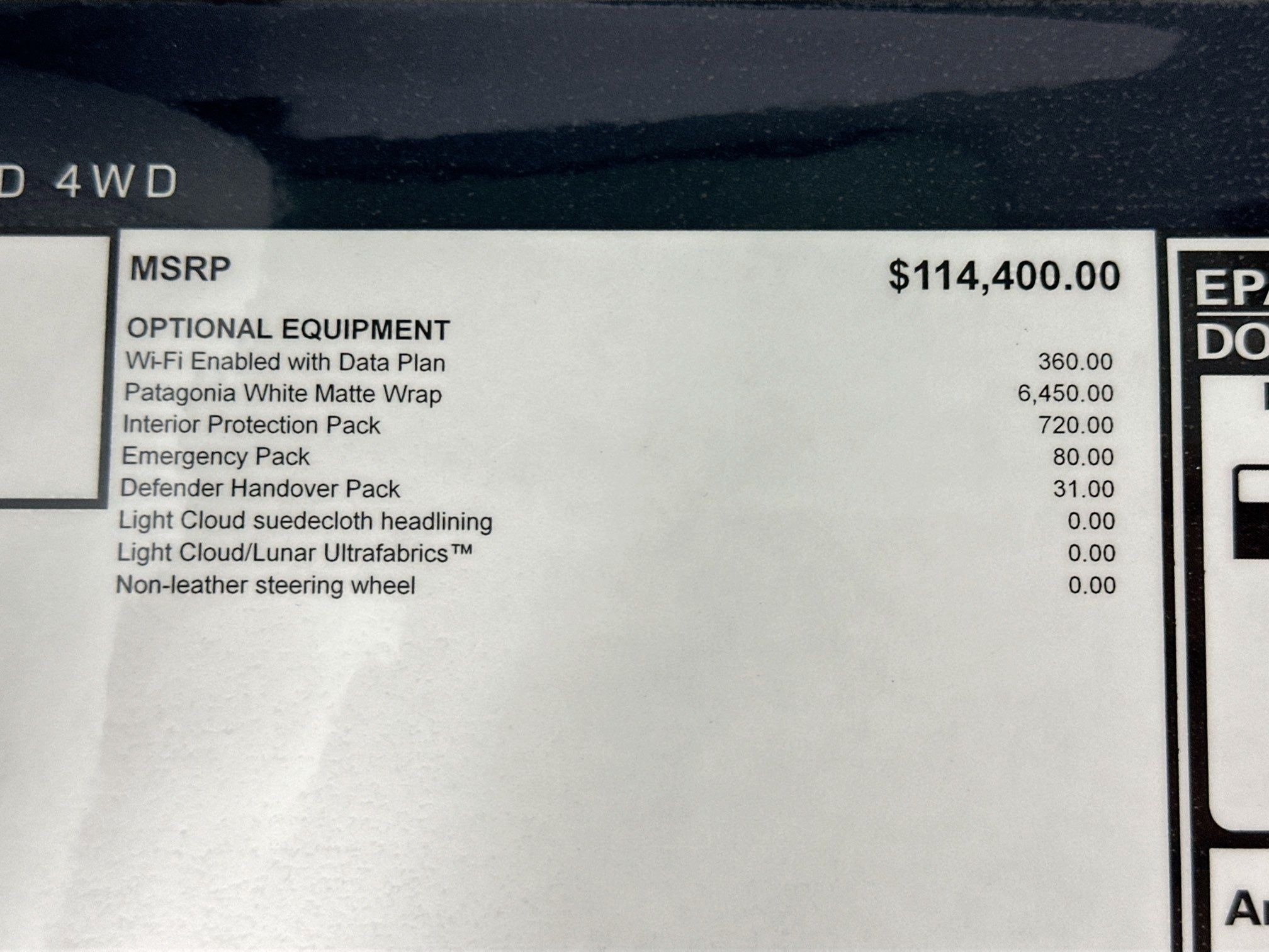 new 2026 Land Rover Defender 90 car, priced at $123,991