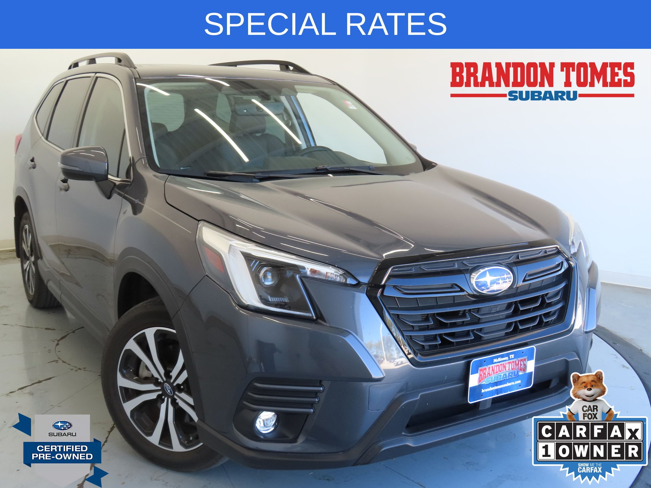 Gray Metallic 2024 Subaru Forester SUV / Crossover All-Wheel Drive Continuously Variable Transmission