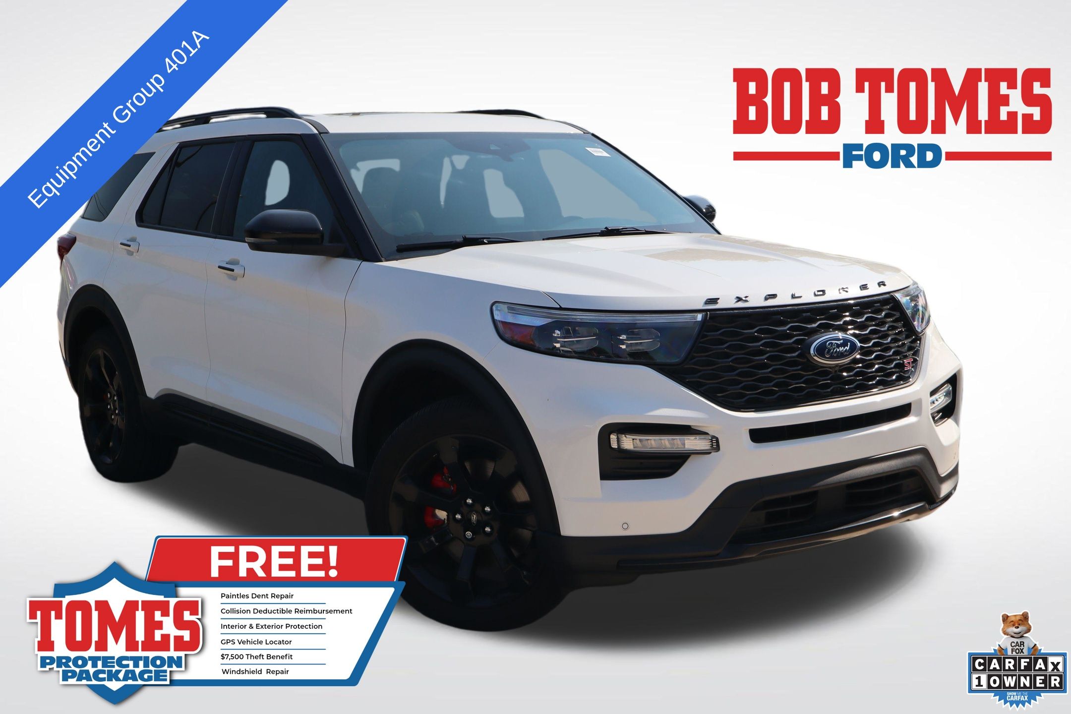 White Metallic 2024 Ford Explorer SUV / Crossover All-Wheel Drive Automatic