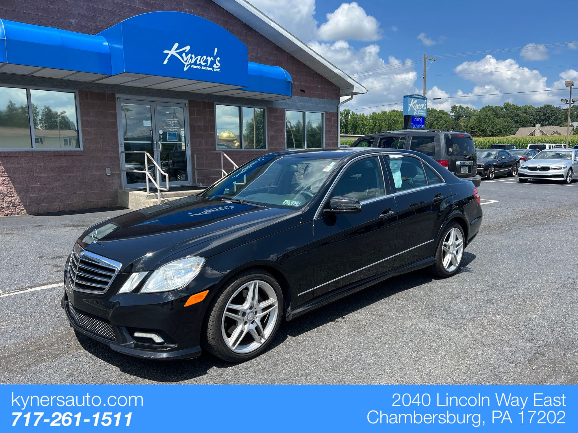 Black 2011 Mercedes-Benz E-Class Sedan 7-Speed Automatic