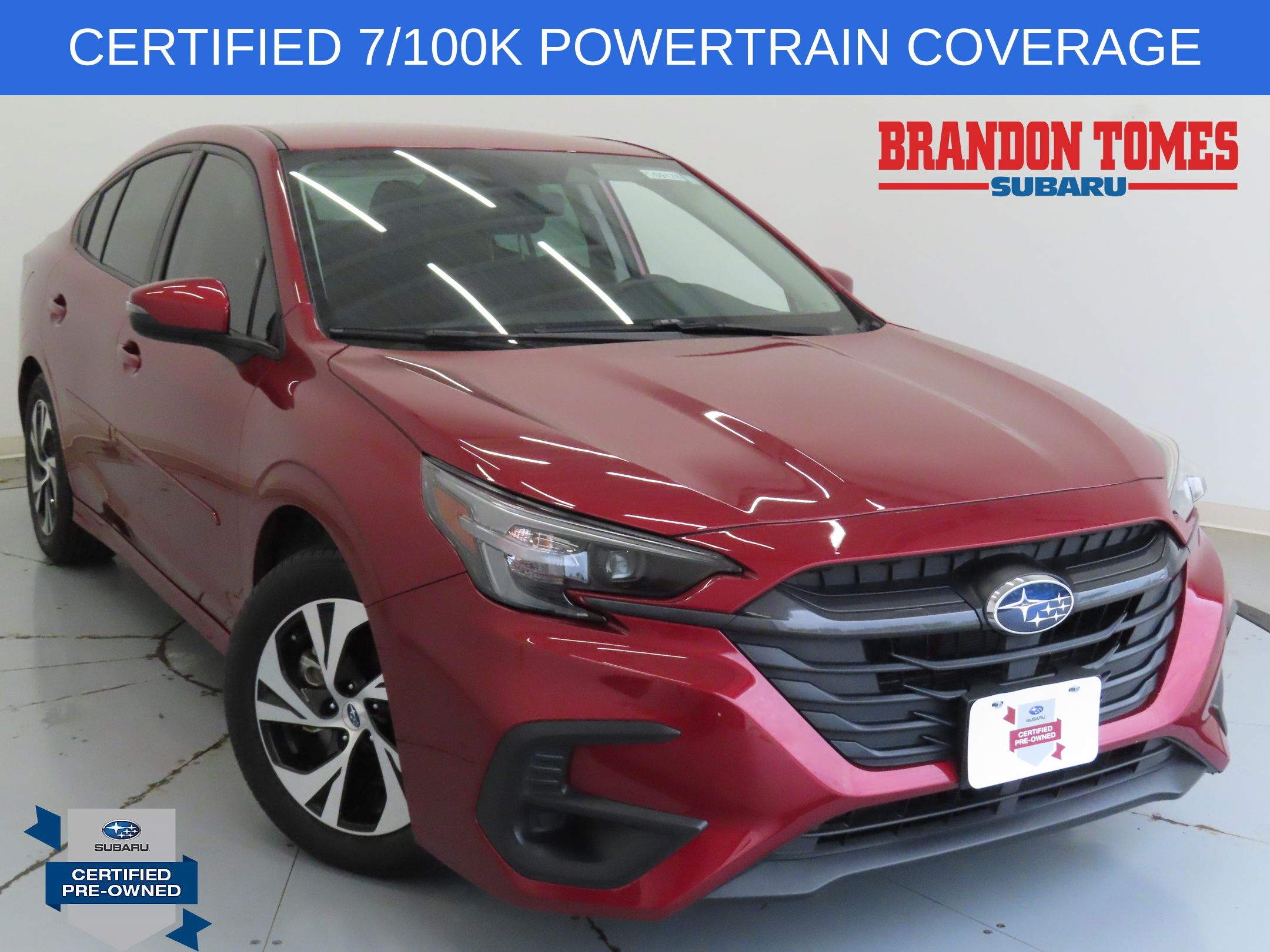 Crimson Red Pearl 2025 Subaru Legacy Sedan All-Wheel Drive Continuously Variable Transmission