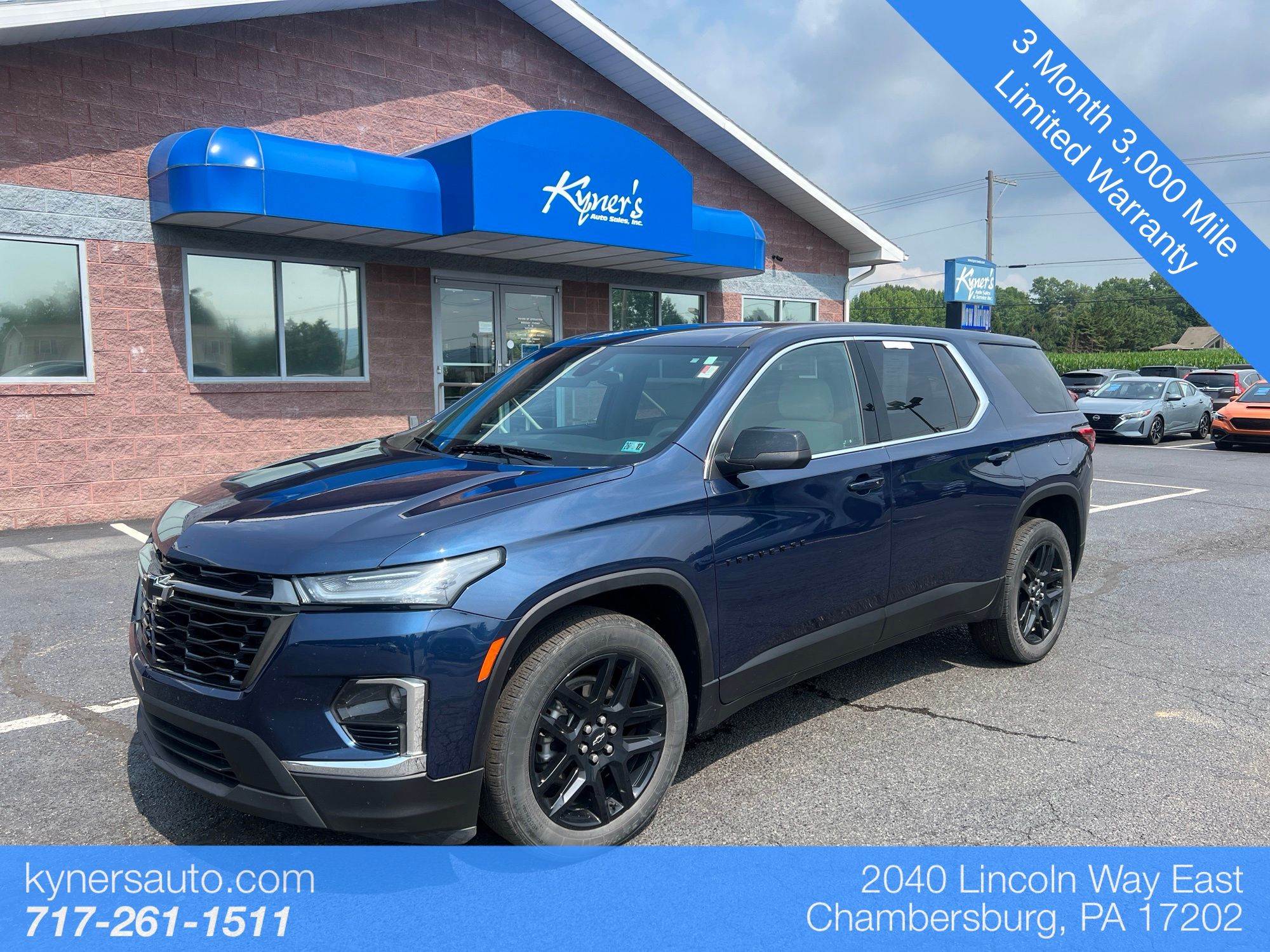 Northsky Blue Metallic 2022 Chevrolet Traverse SUV / Crossover Four-Wheel Drive 9-Speed Automatic