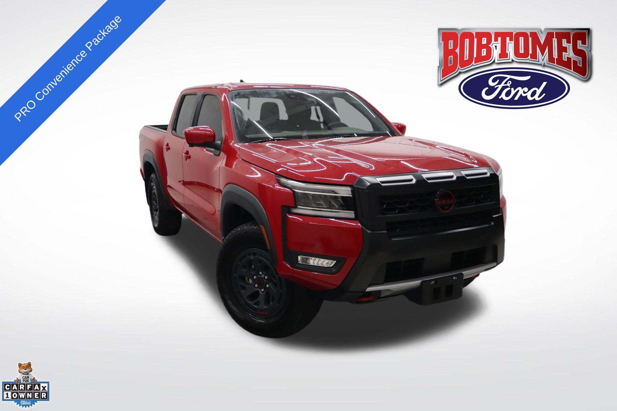 Red Alert 2025 Nissan Frontier PRO-4X Crew Cab 4WD Pickup Truck Four-Wheel Drive 9-Speed Automatic Overdrive