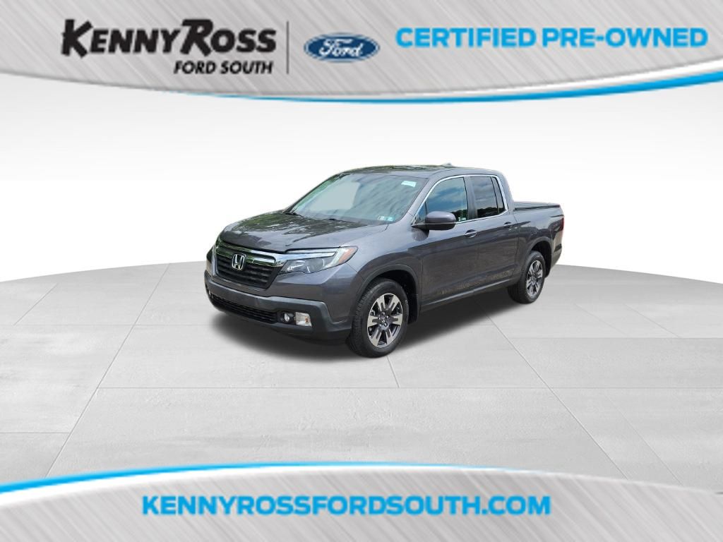 Gray (Modern Steel Metallic) 2019 Honda Ridgeline Pickup Truck All-Wheel Drive 6-Speed Automatic